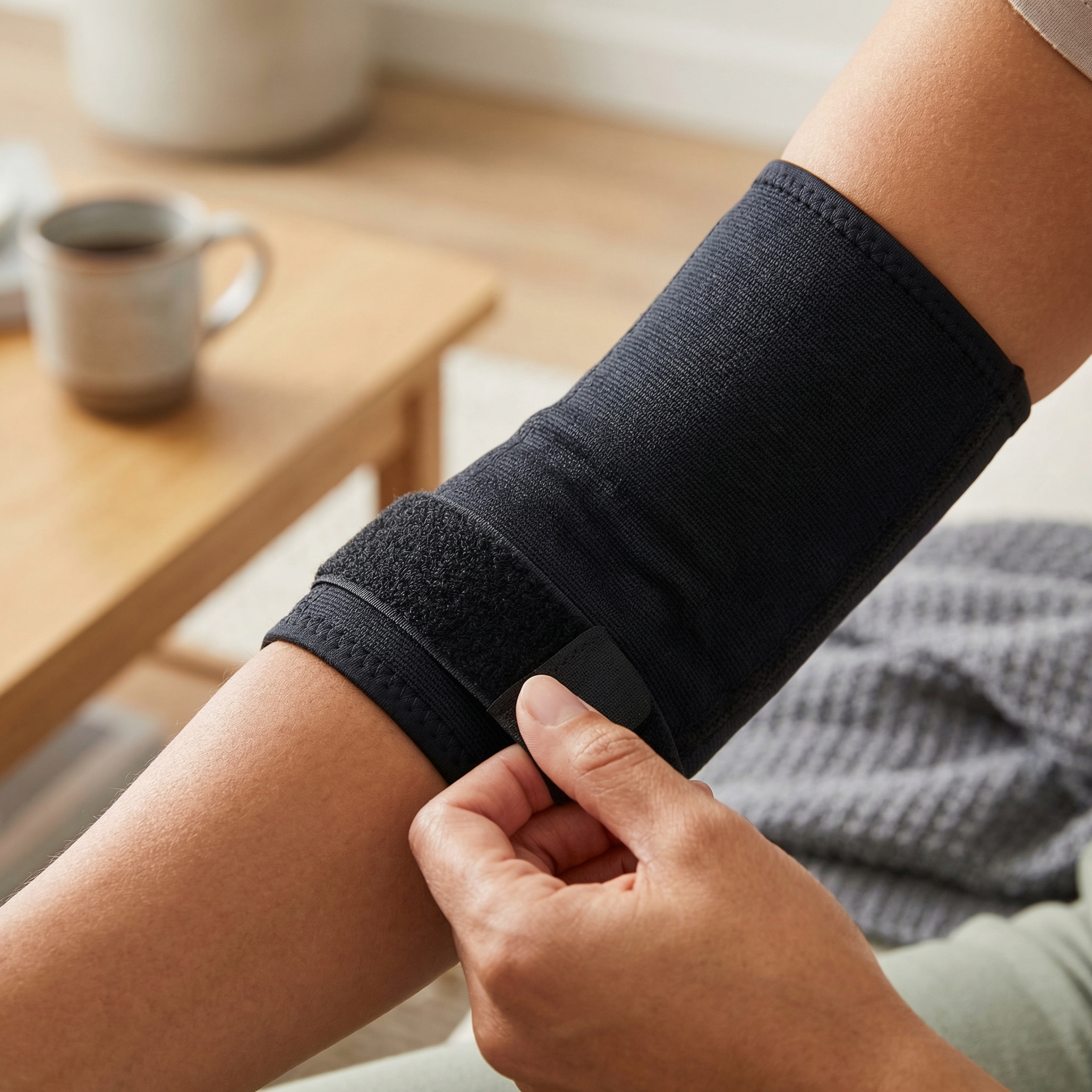 スポーツ後の肘の疲れイメージ