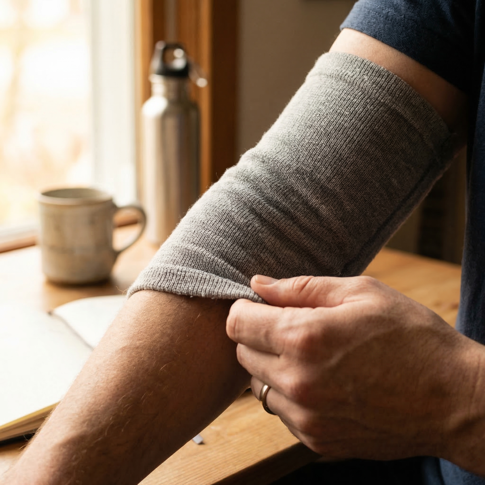 サンオイルを塗るシーンのイメージ