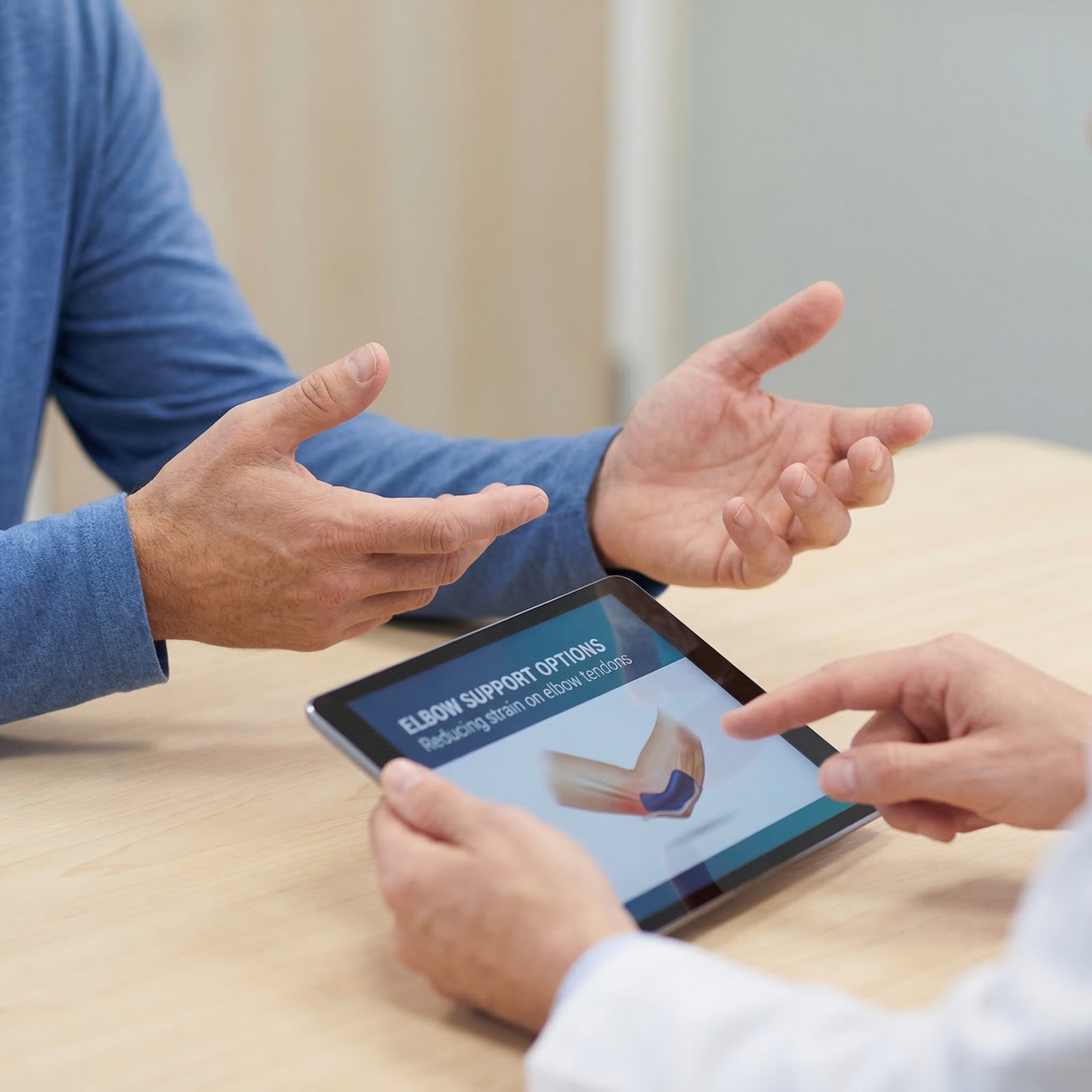 肘の悩み相談サービスのイメージ