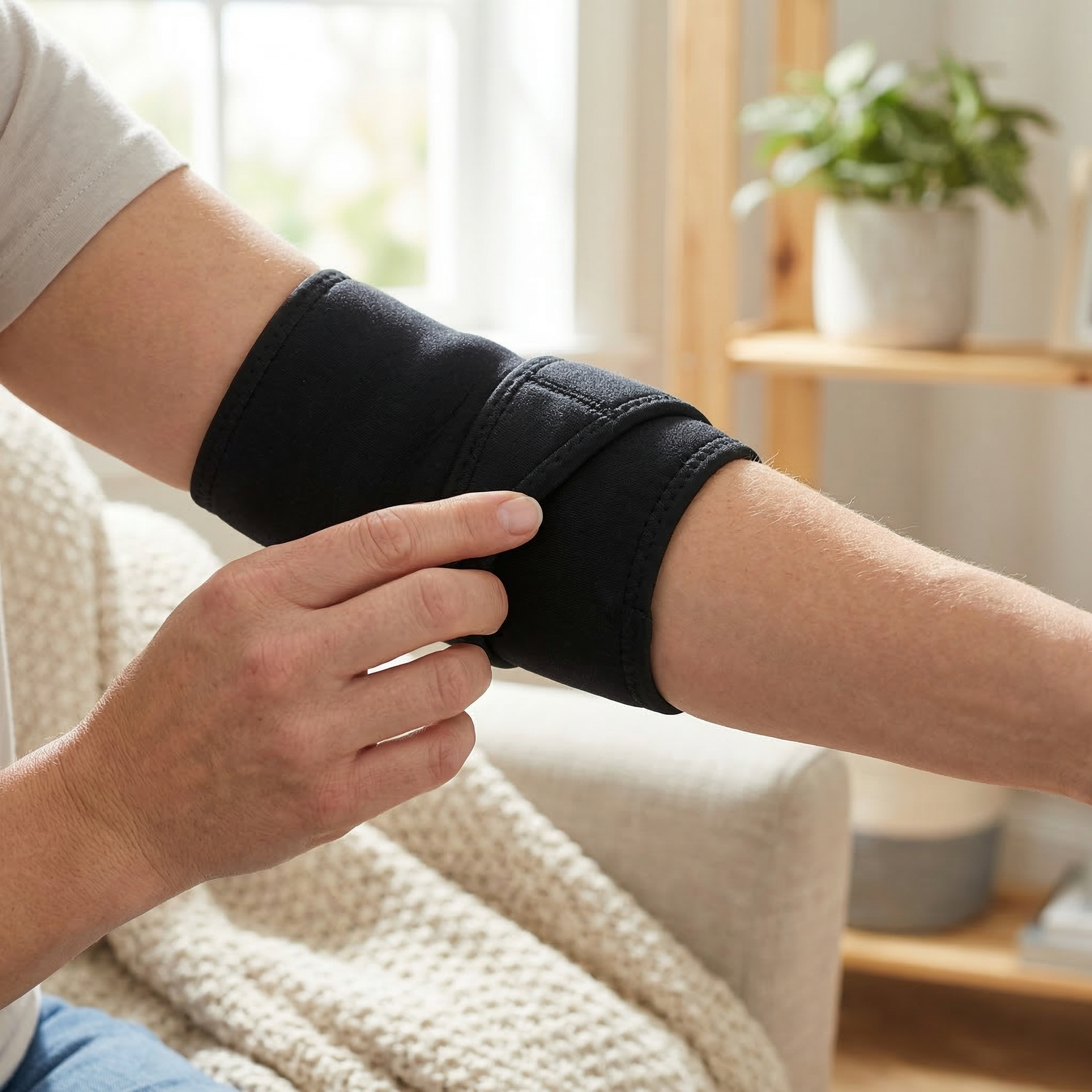 左右兼用ブラック肘サポーターのまとめ