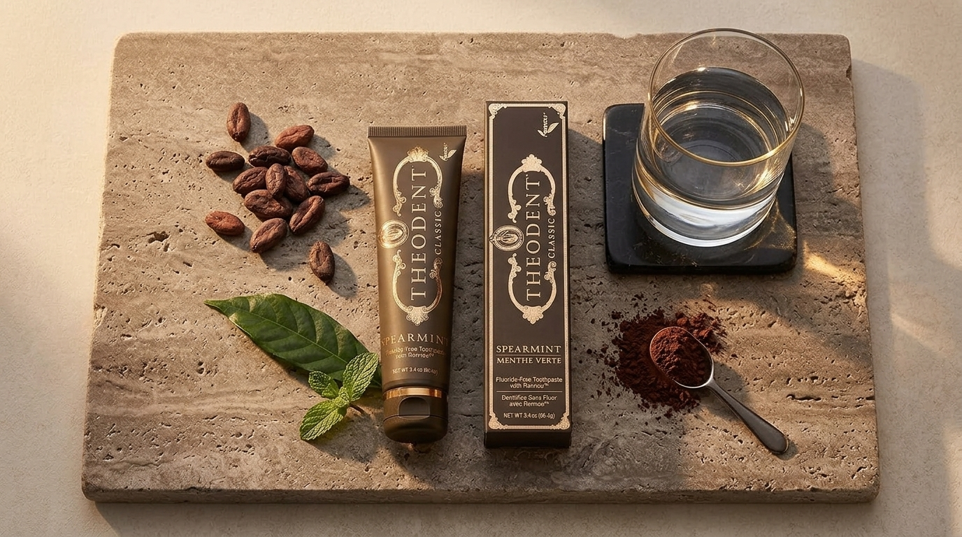 Close up of healthy teeth and a soft bristle toothbrush
