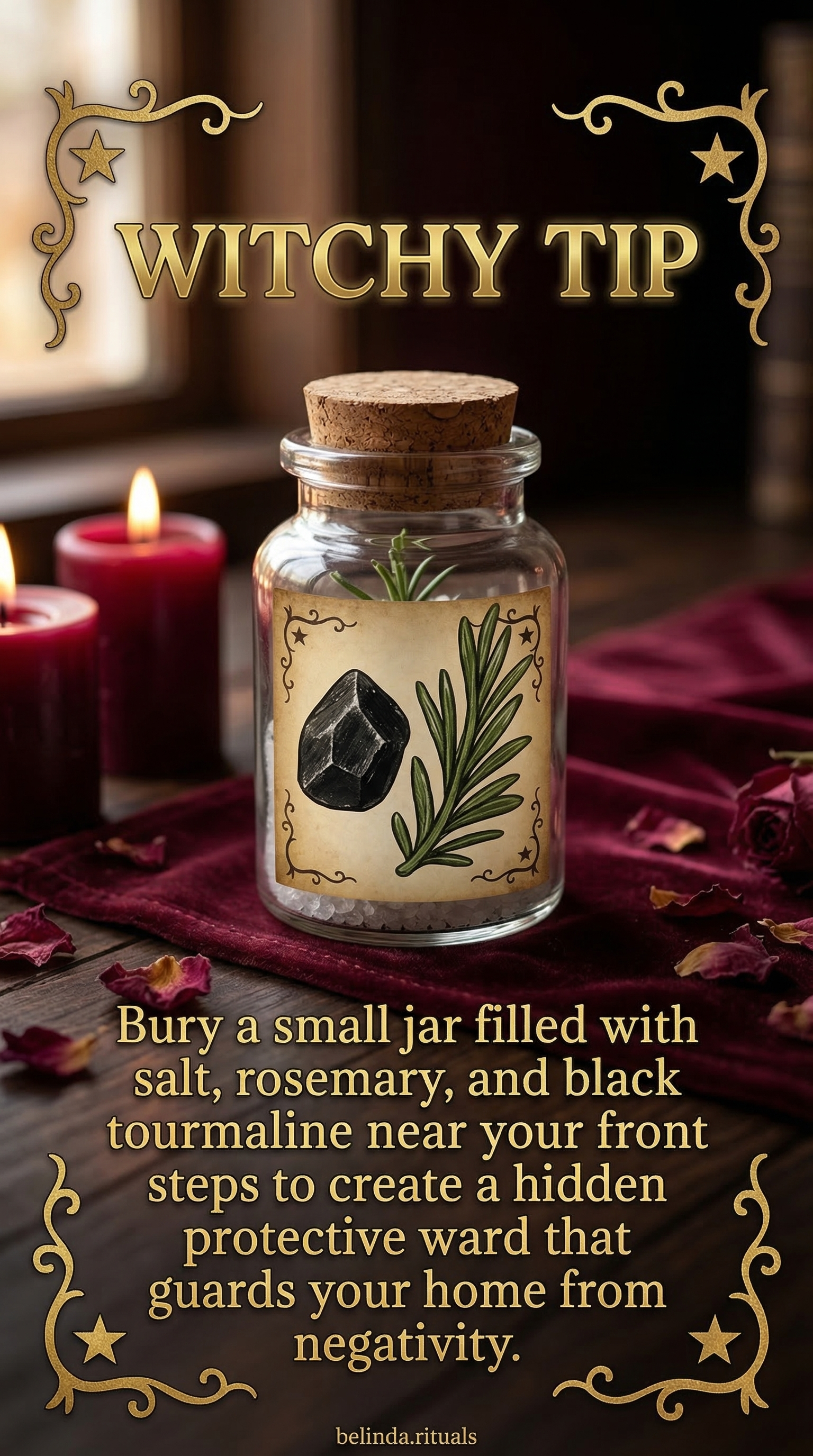 witch performing candle manifestation ritual