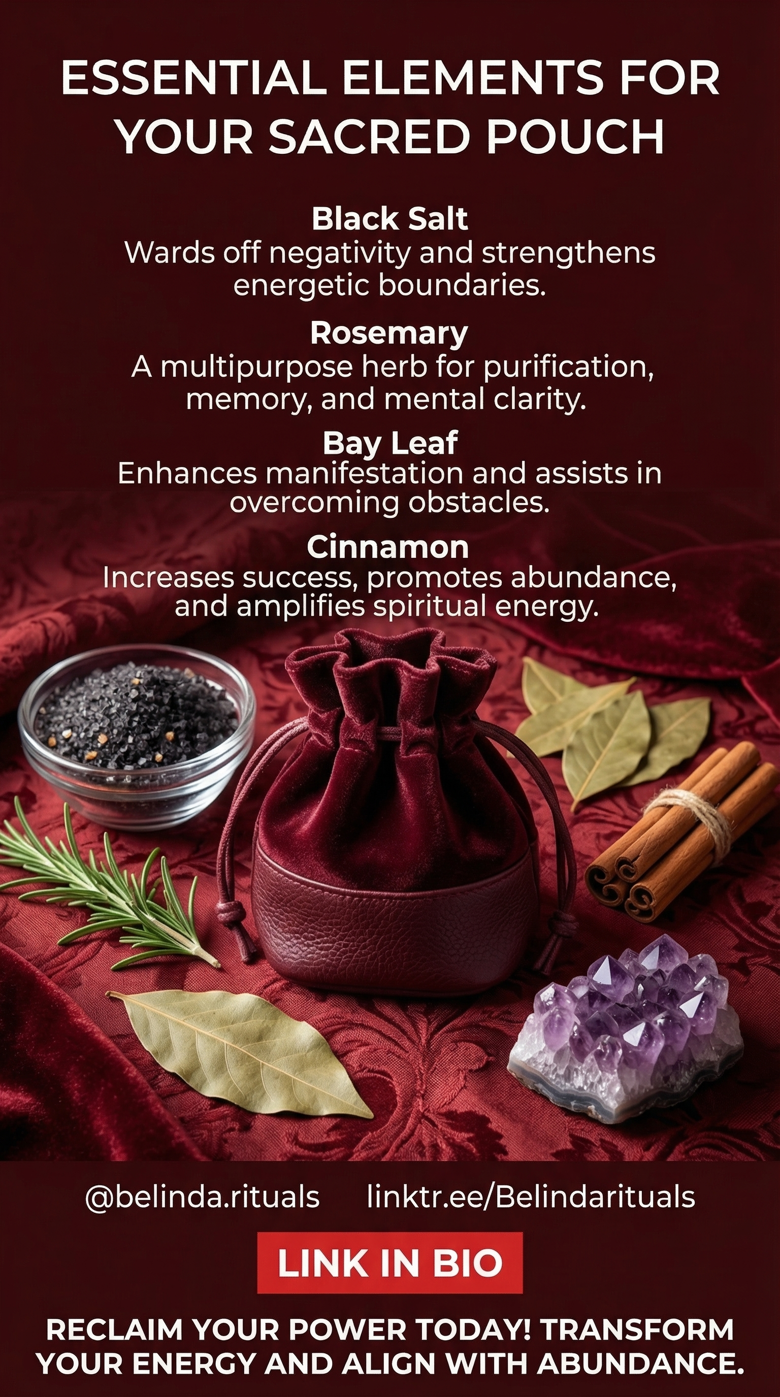 charging magickal pouch under full moon