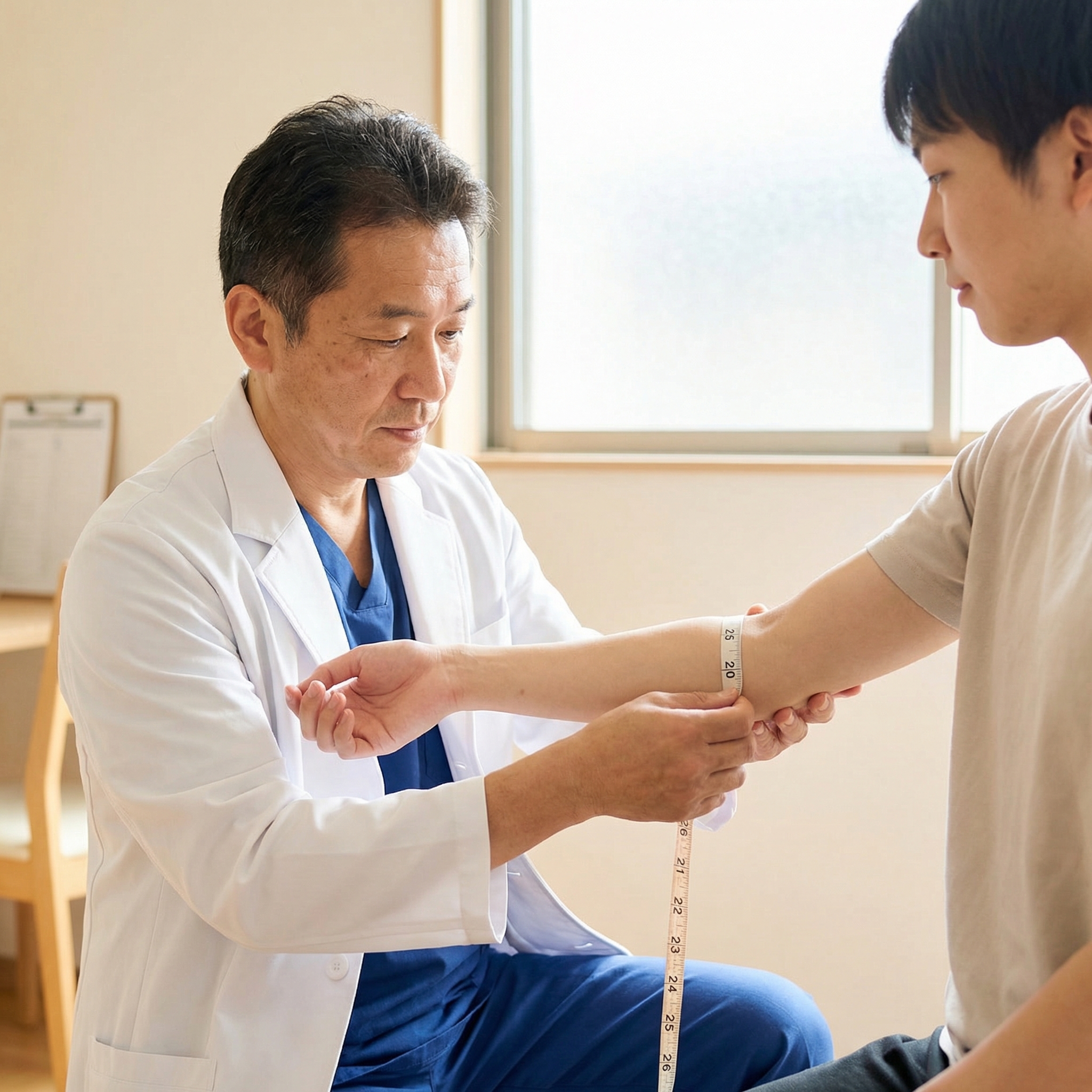 肘サポーター サイズ選びの難しさ