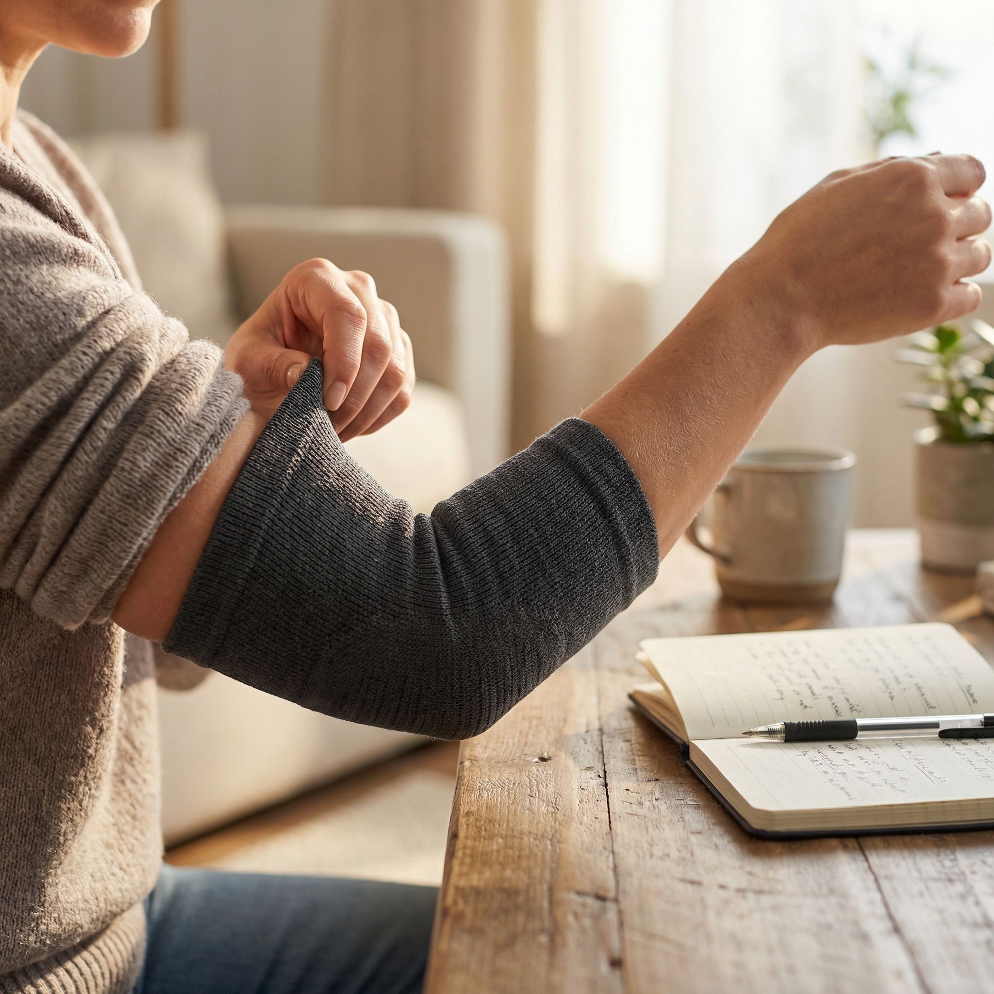 肘サポーター 肘周囲 サイズ選び