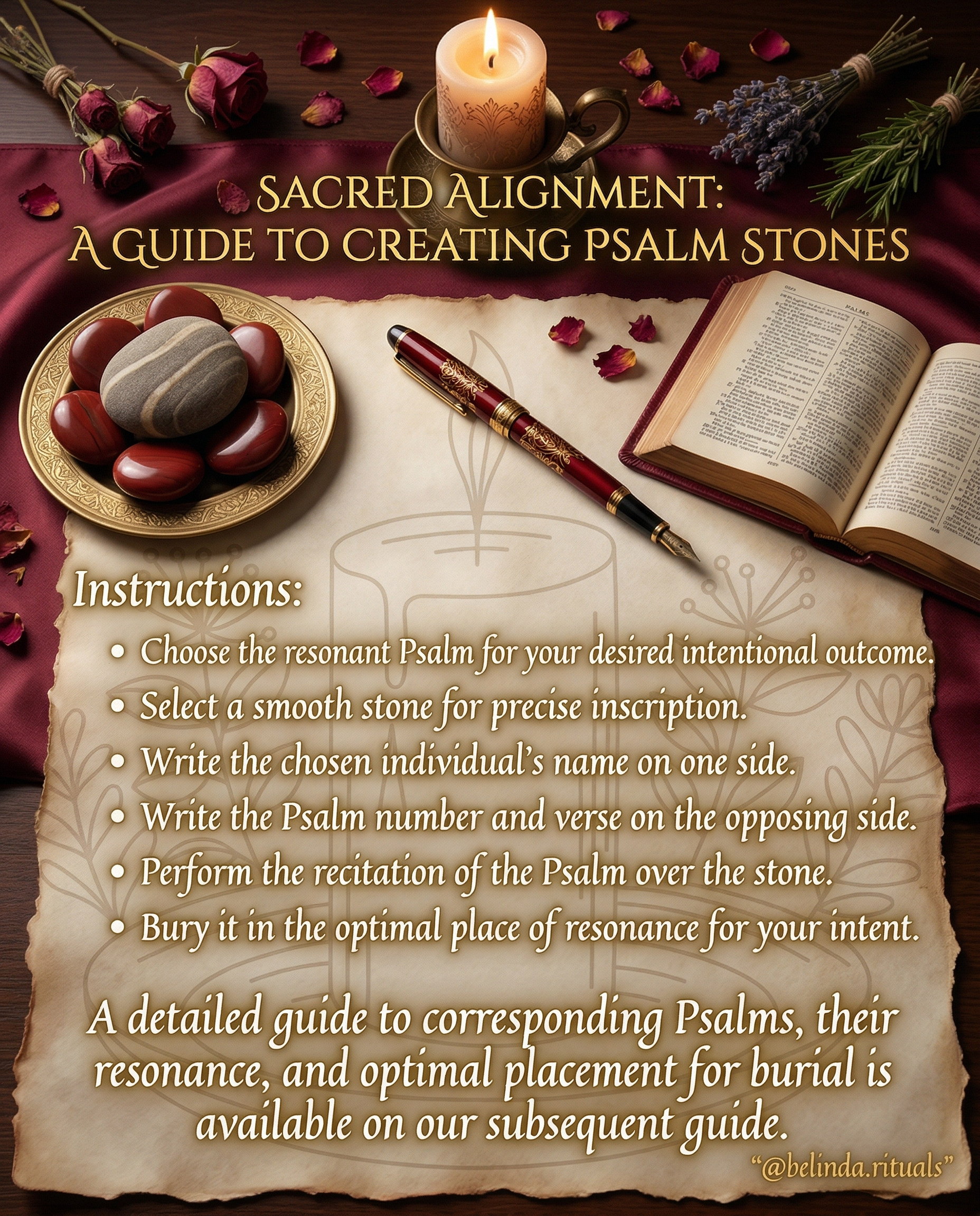 Psalm Stone Spell Hoodoo Magic Ritual