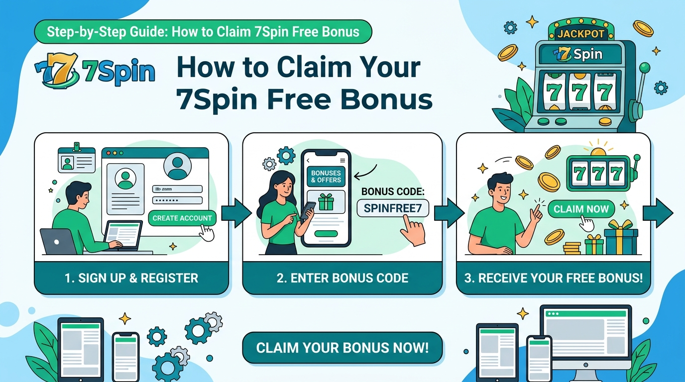 Step-by-Step Guide: How to Claim Your 7Spin Free Bonus