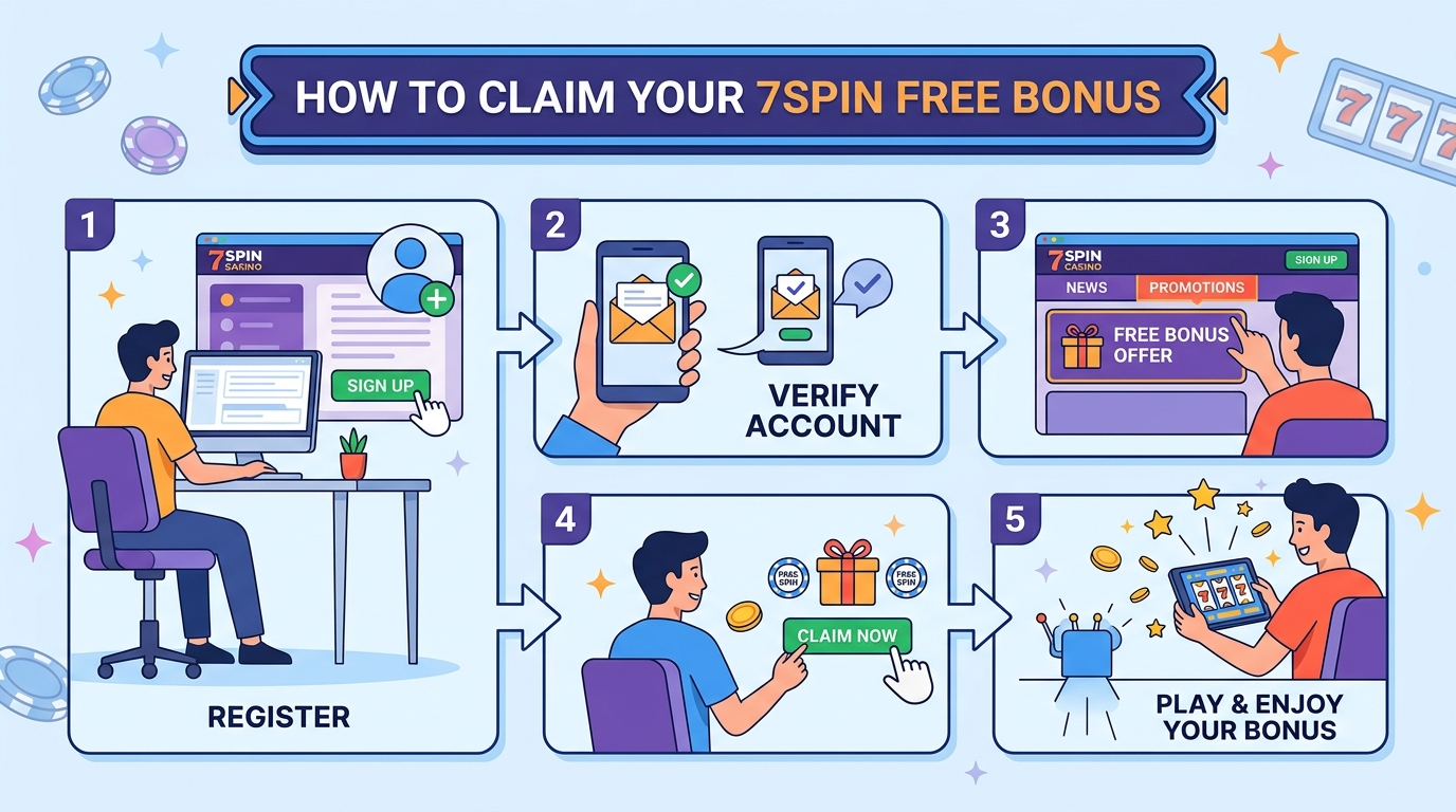 How to Claim Your 7Spin Free Bonus: A Step-by-Step Guide