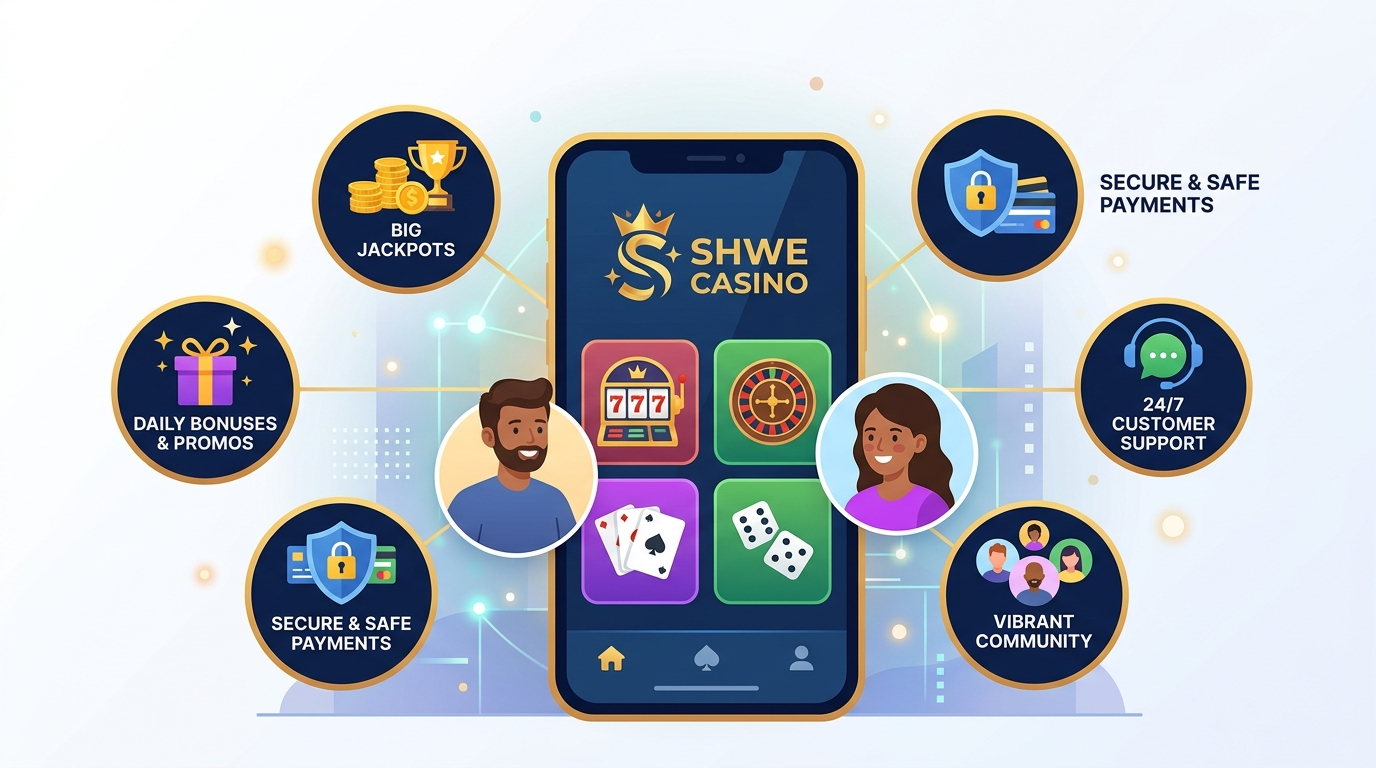 Shwe Casino App ကို ဘယ်လိုဒေါင်းလုဒ်လုပ်မလဲ။ (နောက်ဆုံးထွက်ဗားရှင်းနှင့် APK)