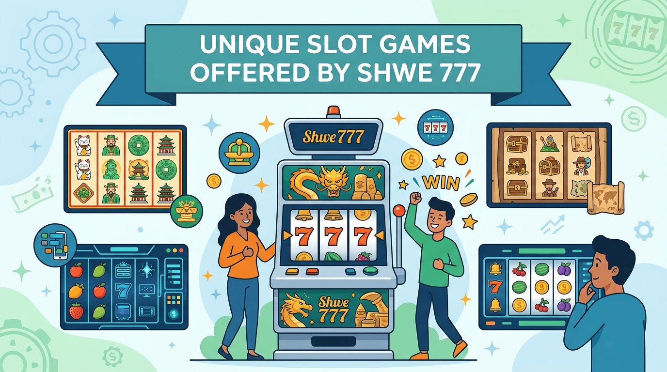 Shwe 777 မှ ကမ်းလှမ်းသော ထူးခြားသော စလော့ဂိမ်းများ