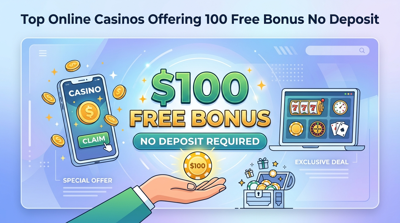 Top Online Casinos Offering 100 Free Bonus No Deposit
