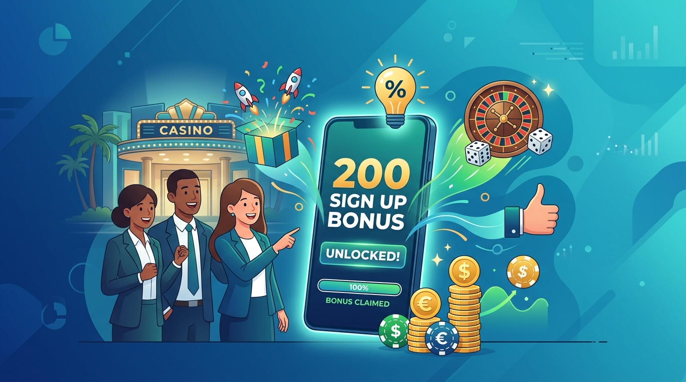 What is a 200 Sign Up Bonus Casino Offer?