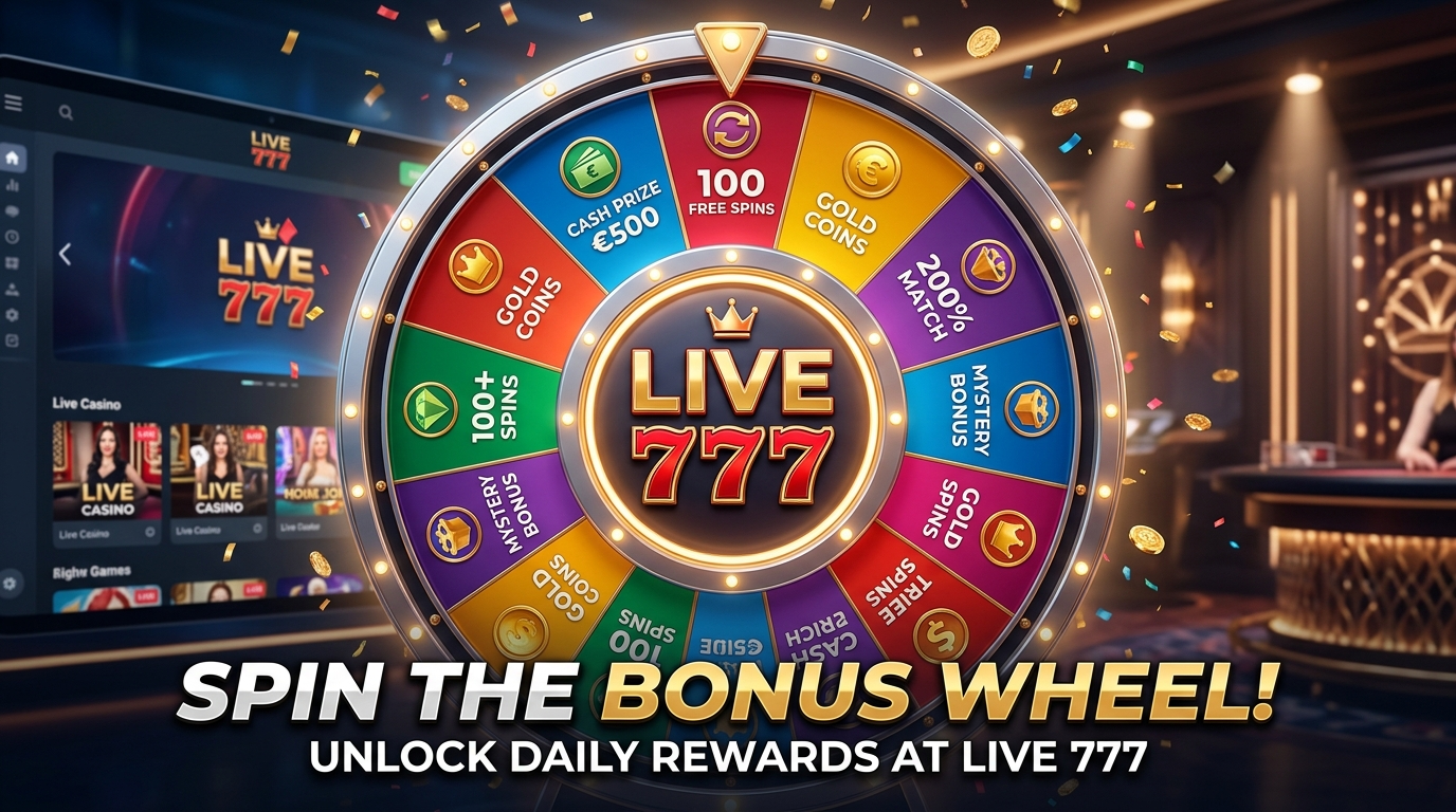 เปิดประตูสู่โชคไปกับ Live777.com Bonus Wheel: ลุ้นรางวัลใหญ่ทุกวัน!