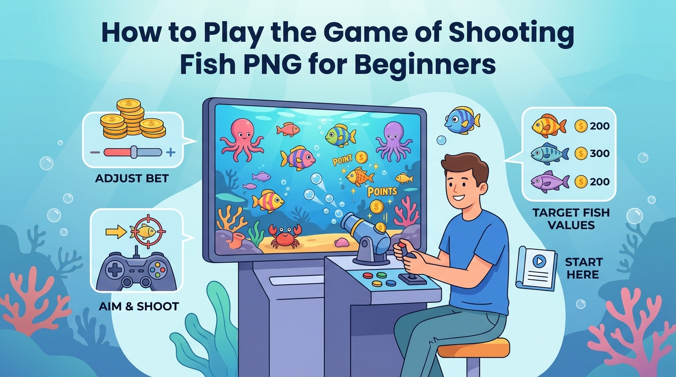 របៀបលេងហ្គេមបាញ់ត្រី PNG សម្រាប់អ្នកចាប់ផ្តើមដំបូង