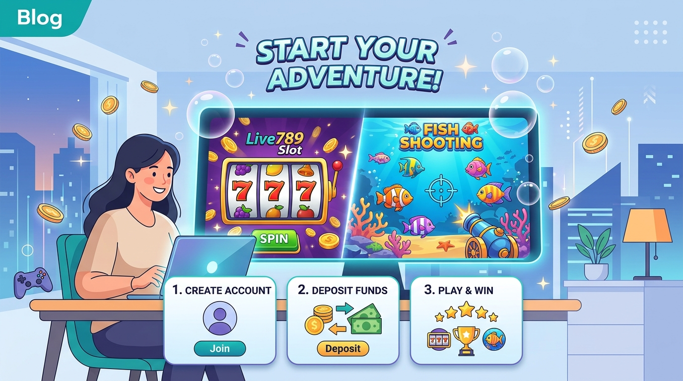 របៀបចាប់ផ្តើមលេង Live789 Slot និងហ្គេមបាញ់ត្រី