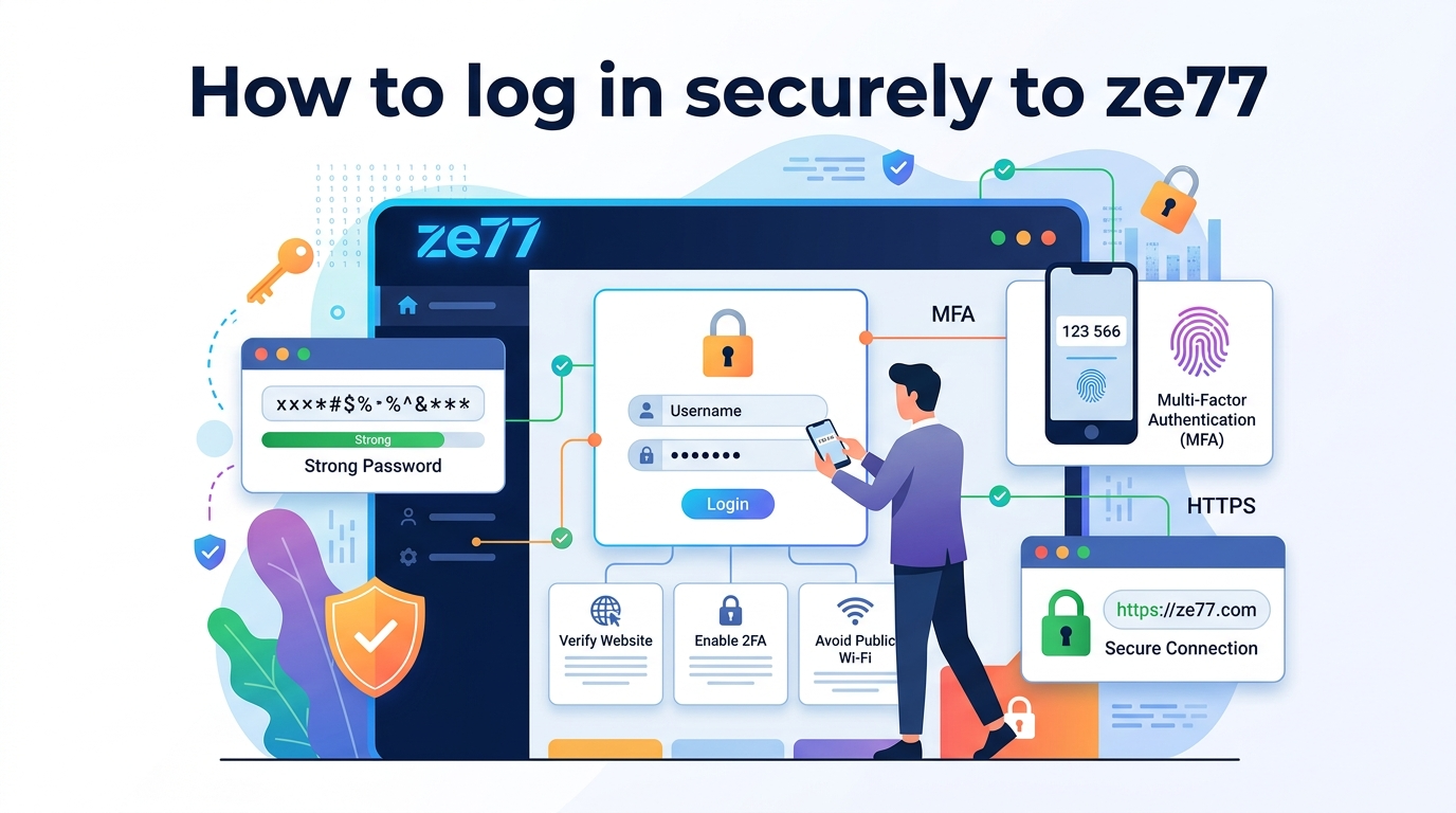 ze77 သို့ လုံခြုံစိတ်ချစွာ အကောင့်ဝင်နည်း