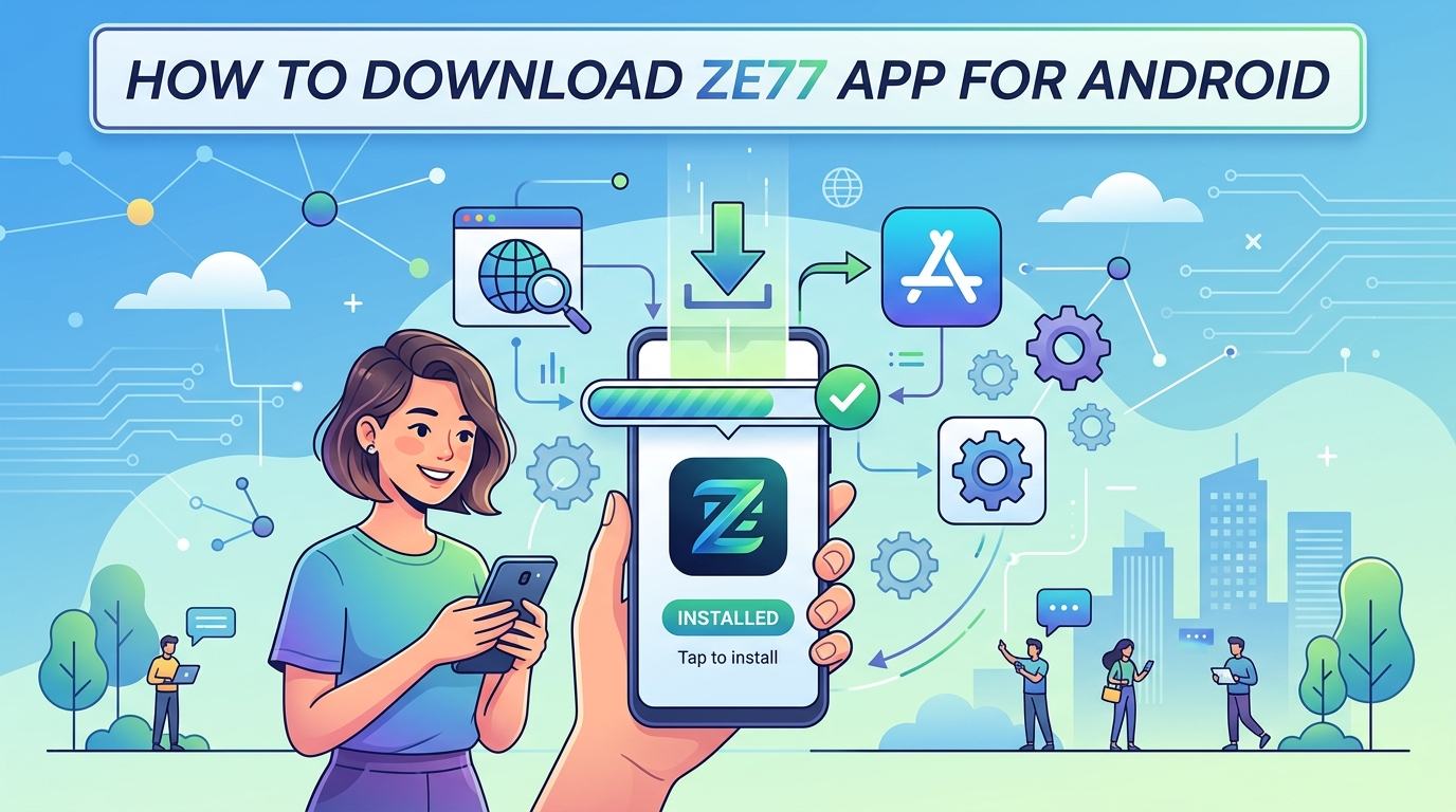 Android အတွက် ZE77 အက်ပ်ကို ဒေါင်းလုဒ်လုပ်နည်း