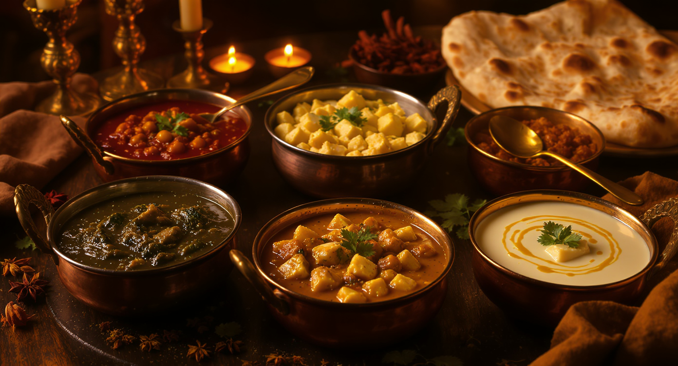 Palak Paneer og vegetariske indiske retter fra Inder'n i Kastrup