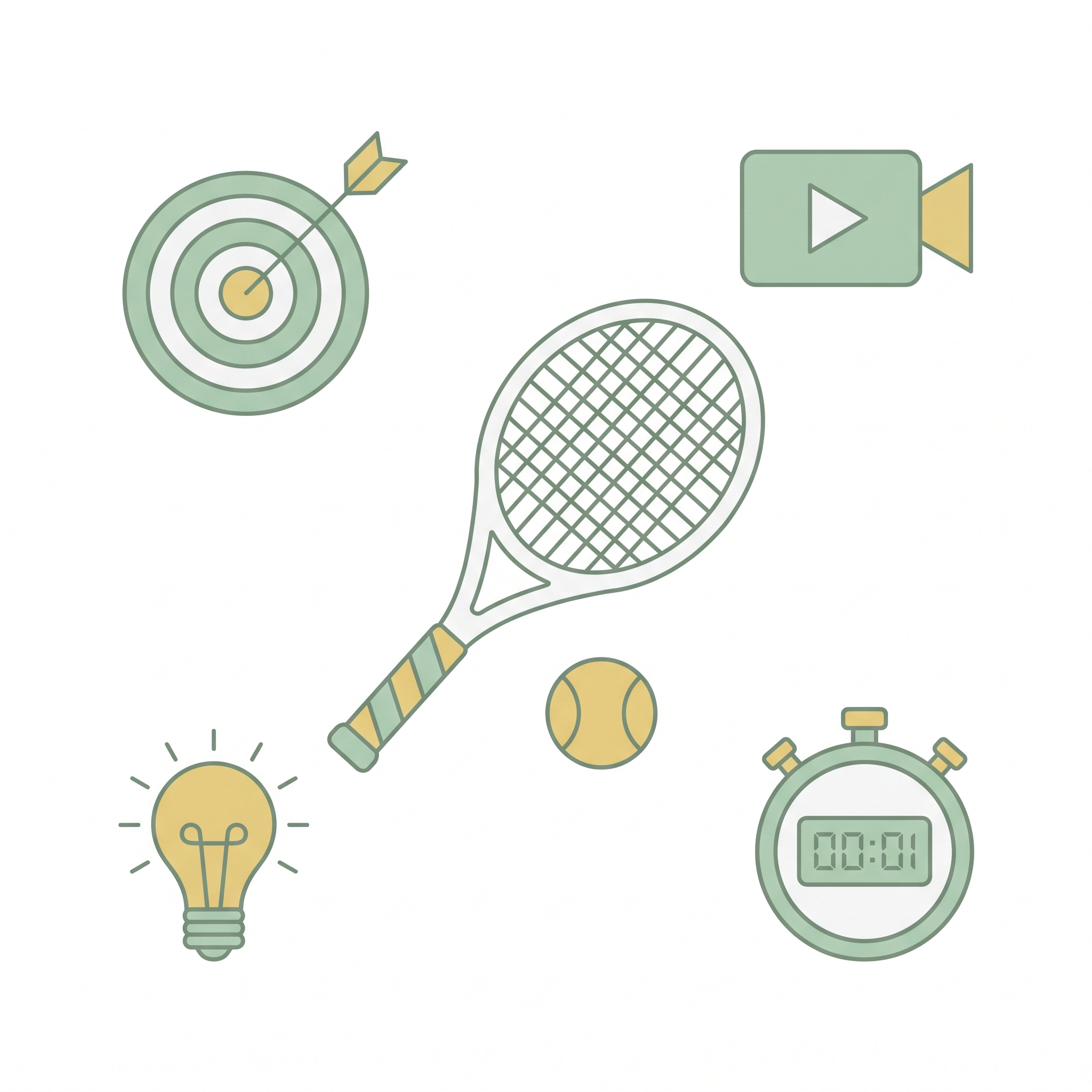 楽しいテニスライフを始めるための簡単ステップ！効果的な練習計画とは？