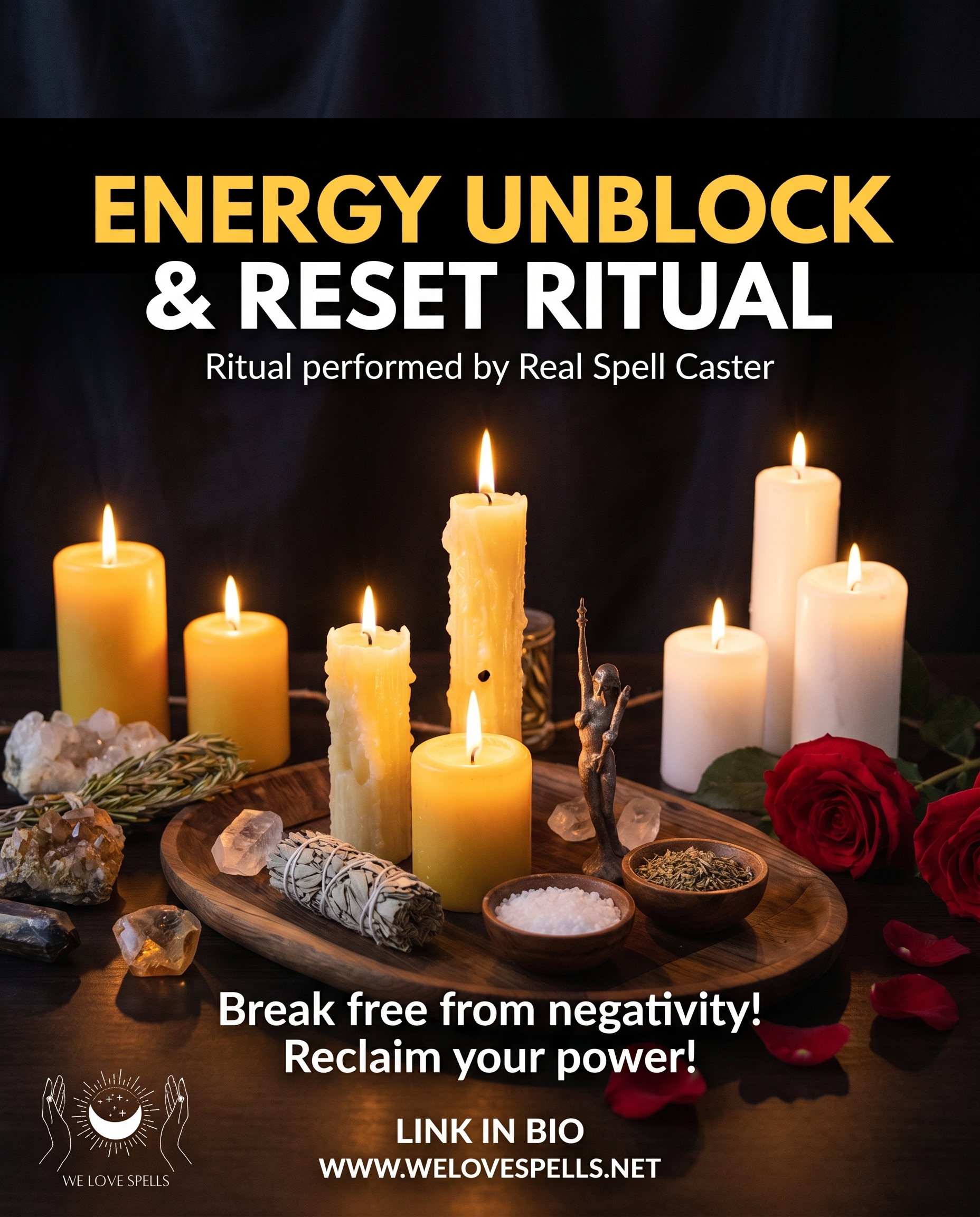 Energy Unblock & Reset Ritual - Spiritual Cleansing Ceremony