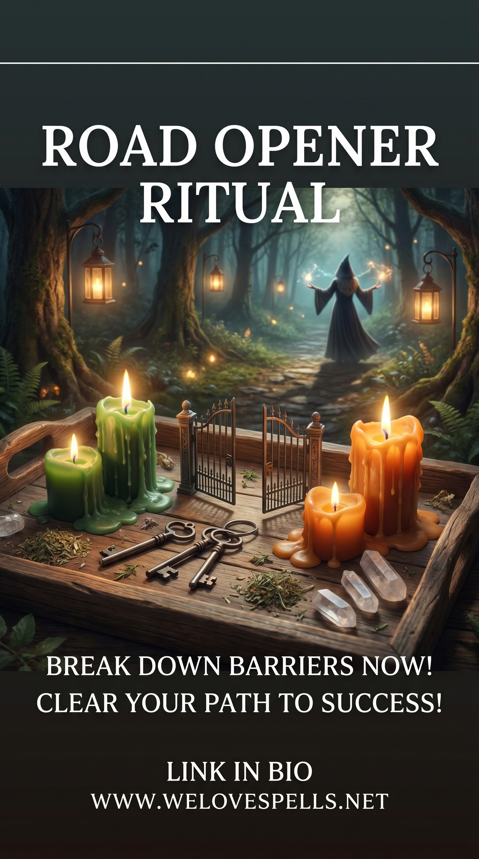 Blockbuster Road Opener Spell Ritual Setup