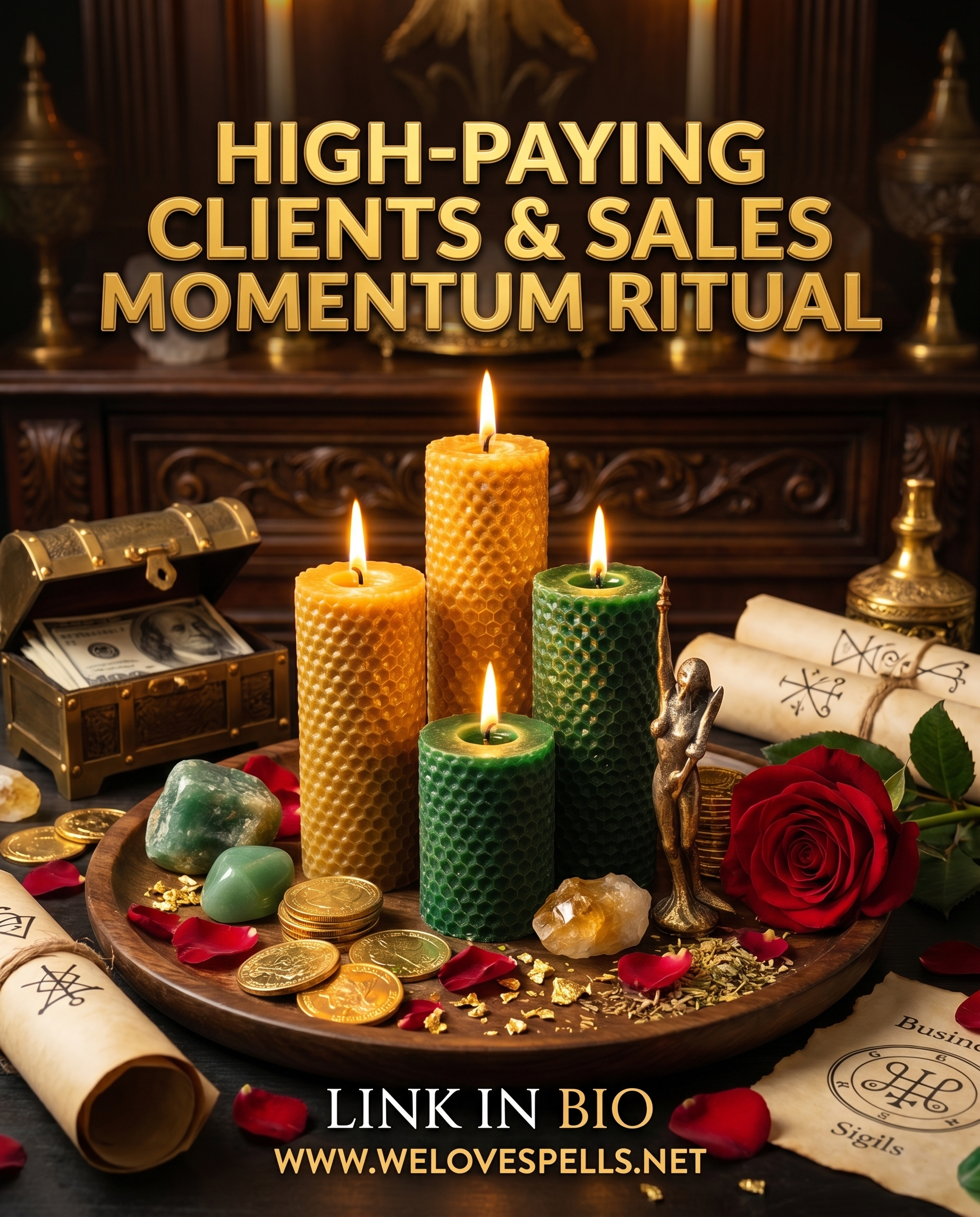 High-Paying Clients & Sales Momentum Ritual Spell