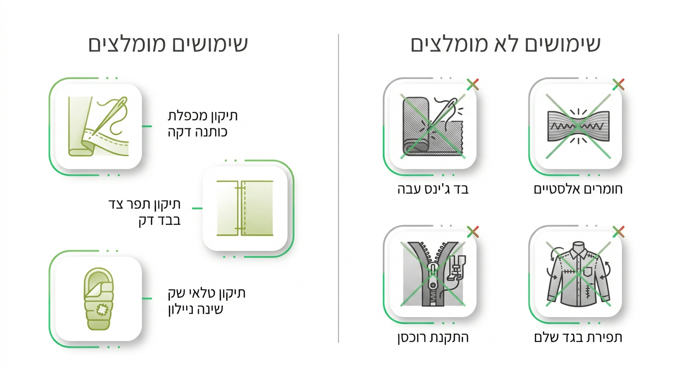 מכונת תפירה ידנית ניידת לצד מכונת תפירה שולחנית ביתית