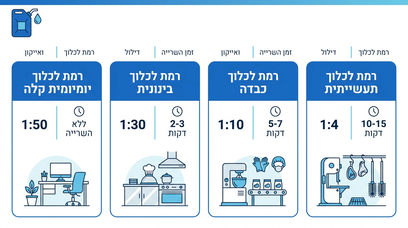 פרמטרים טכניים לחומרי ניקוי אקולוגיים