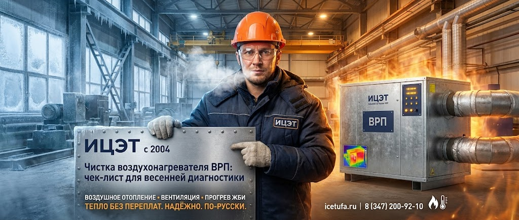 ИЦЭТ — промышленное воздушное отопление, вентиляция, прогрев ЖБИ