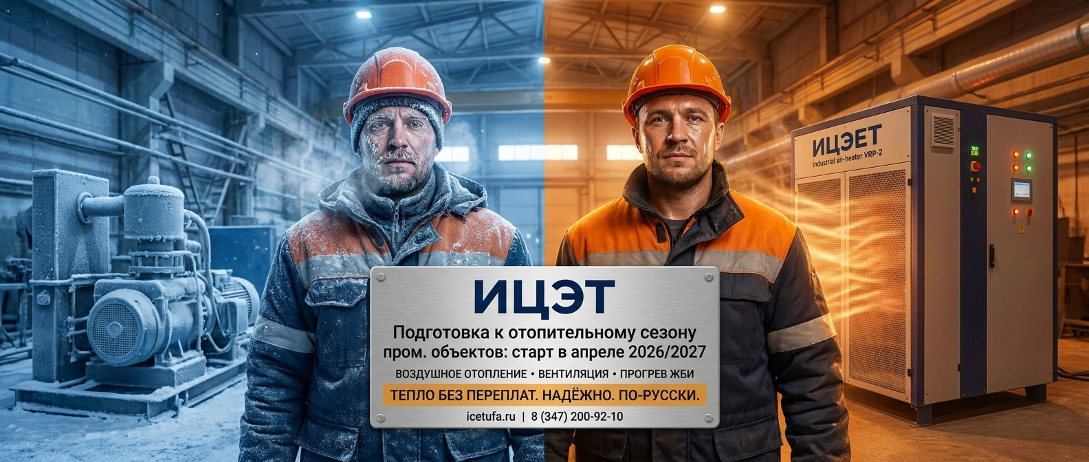 ИЦЭТ — промышленное воздушное отопление, вентиляция, прогрев ЖБИ