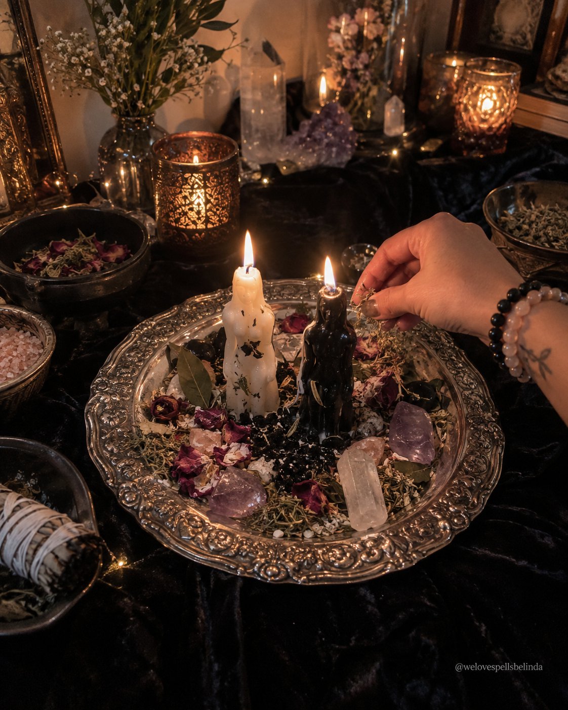 Symbolic spiritual ritual for releasing the past and moving forward