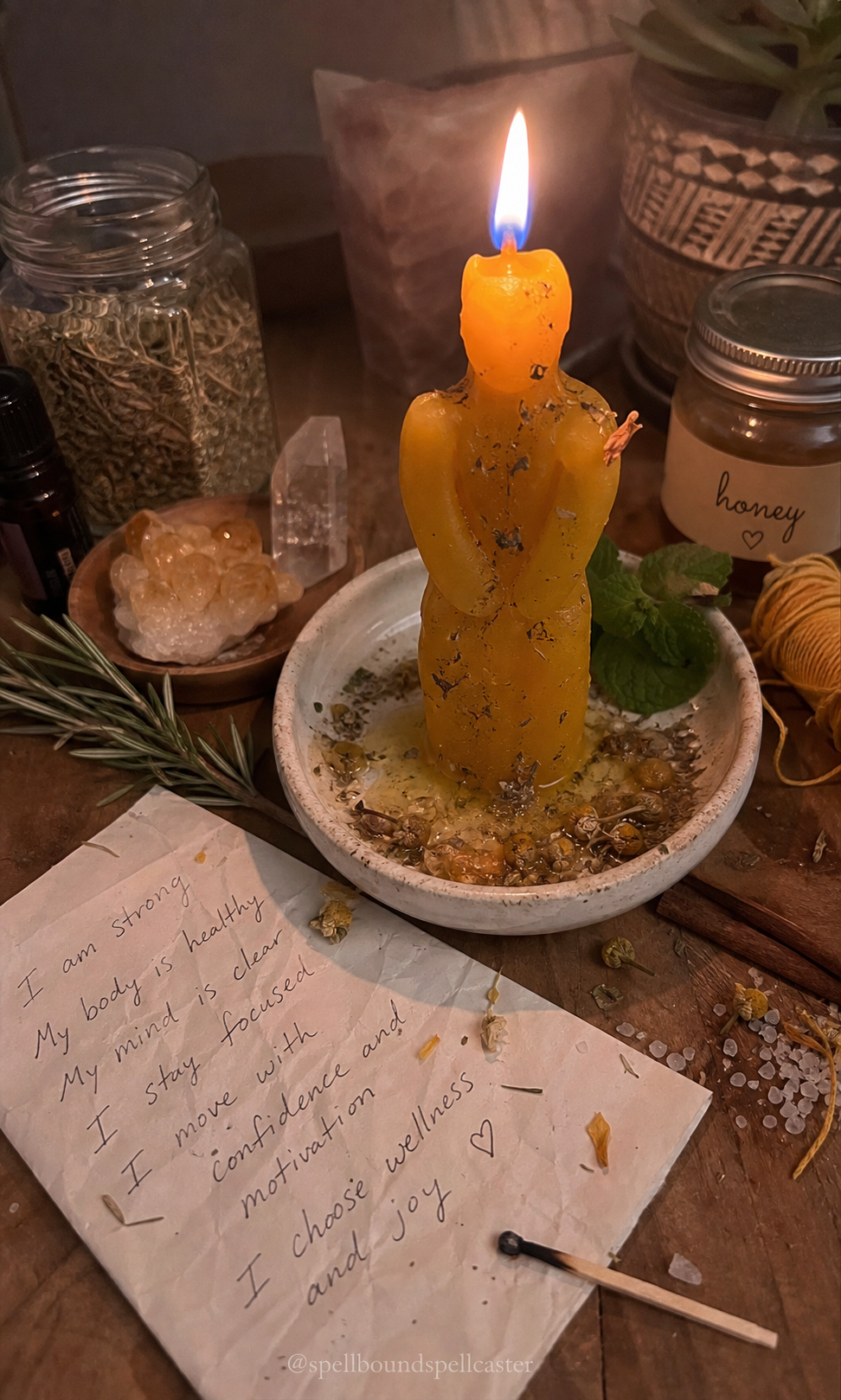 Symbolic setting for renewed energy, wellness, and personal motivation