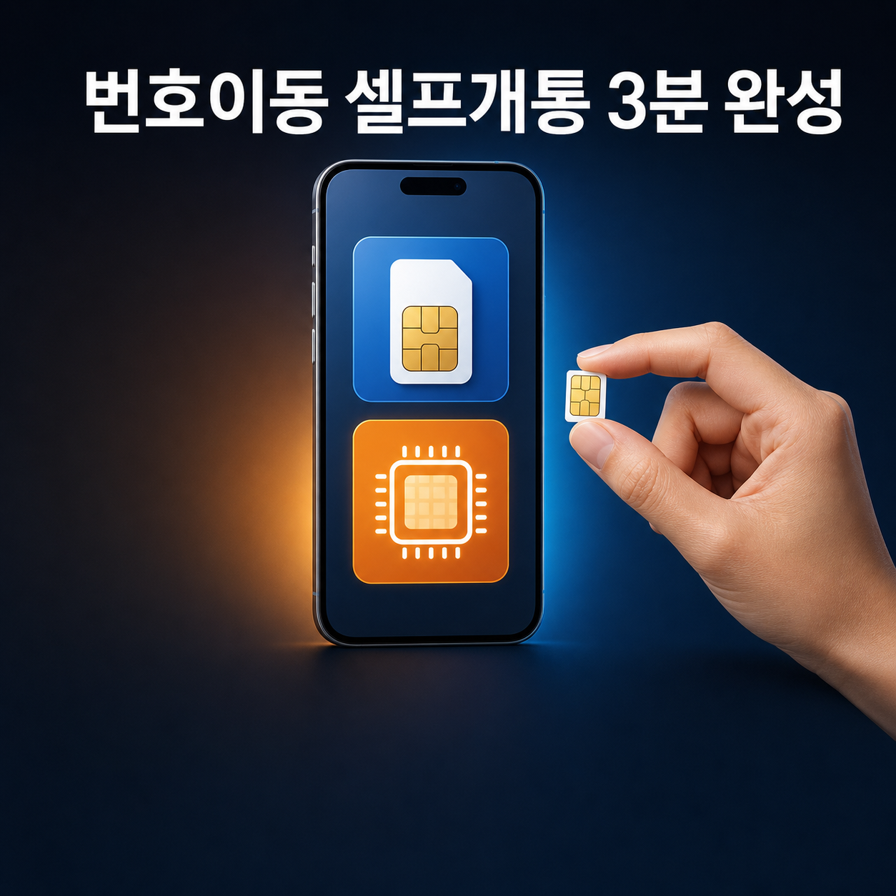 알뜰폰 번호이동 셀프개통 유심 eSIM 개통 방법