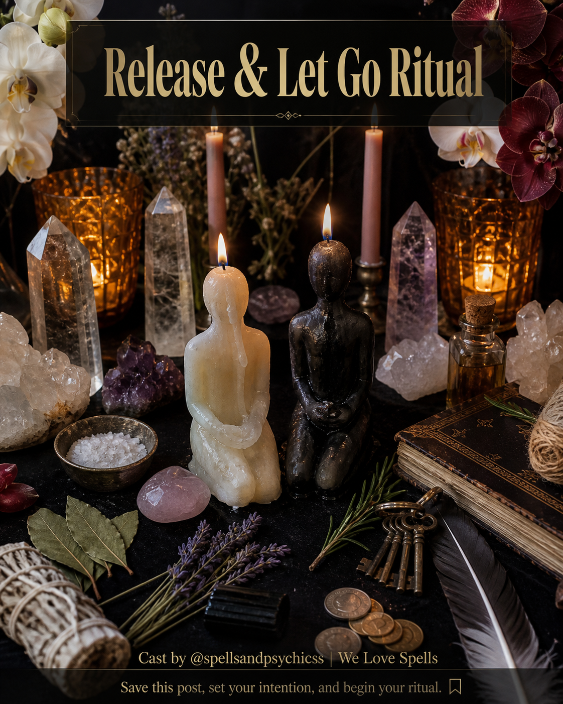Symbolic release and letting go ritual for emotional healing