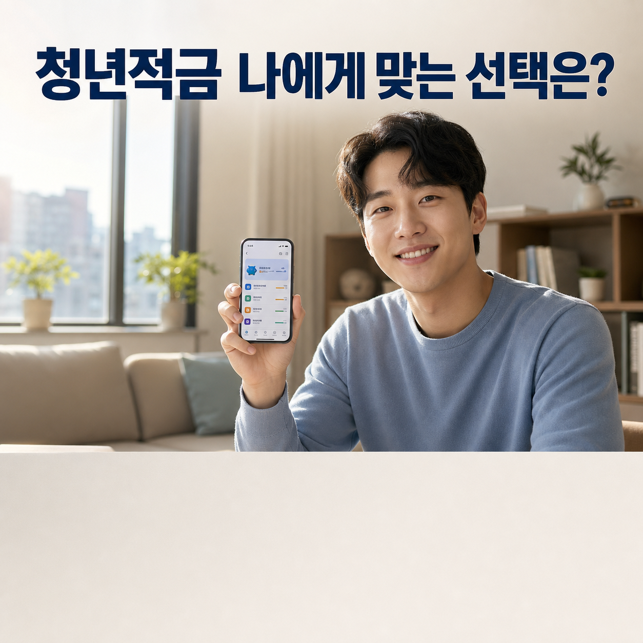 청년미래적금 심사결과 발표 및 계좌개설 안내 이미지
