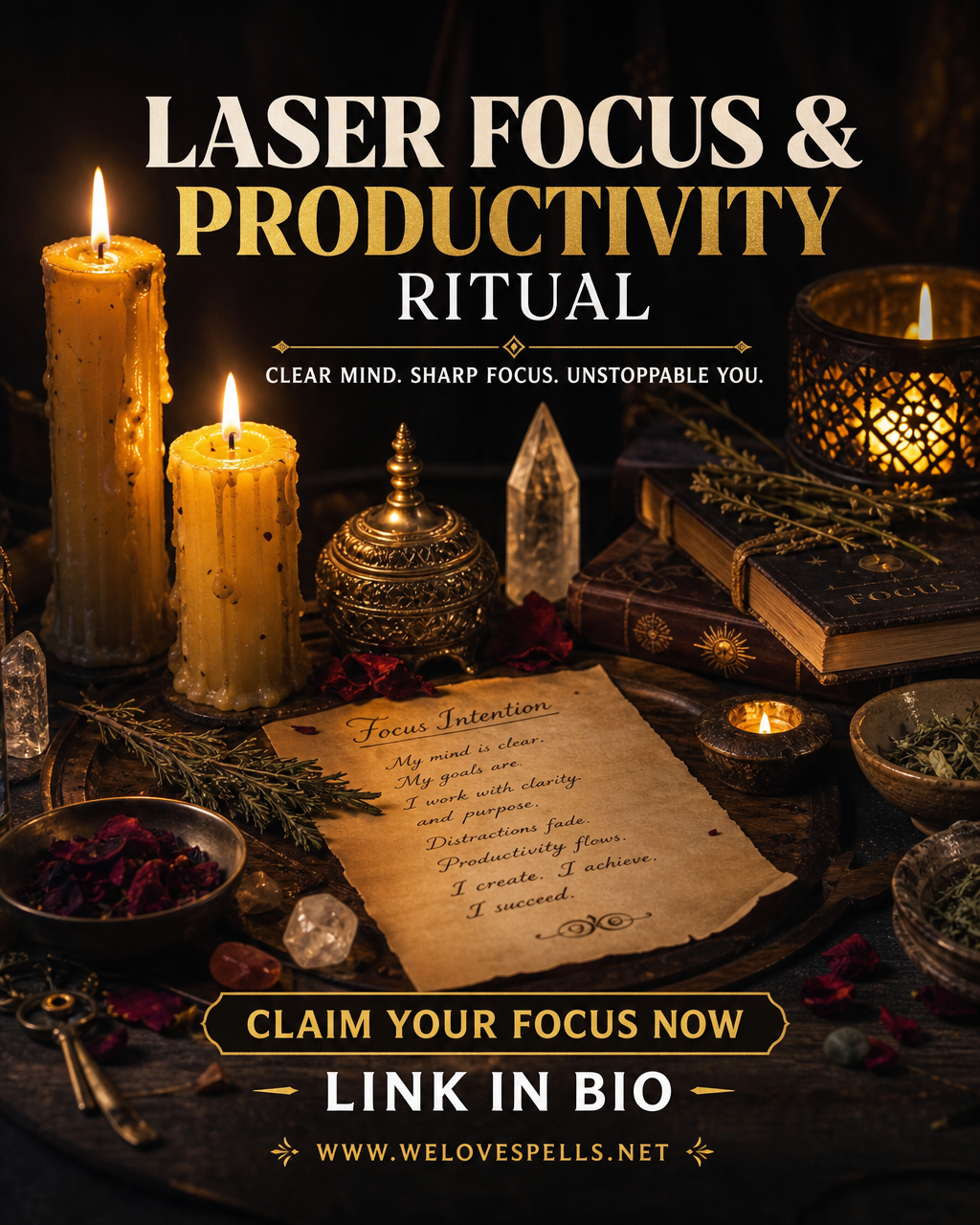 Laser Focus Productivity Ritual for mental clarity and peak daily performance