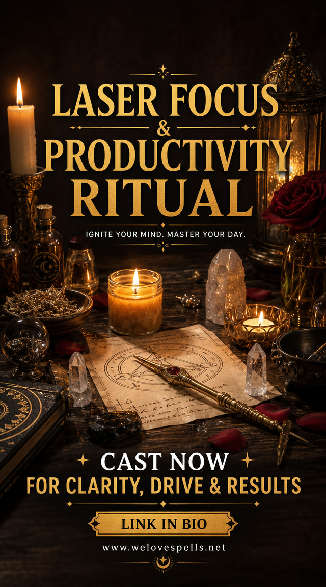 Productivity ritual setup for focus, clarity, and daily success