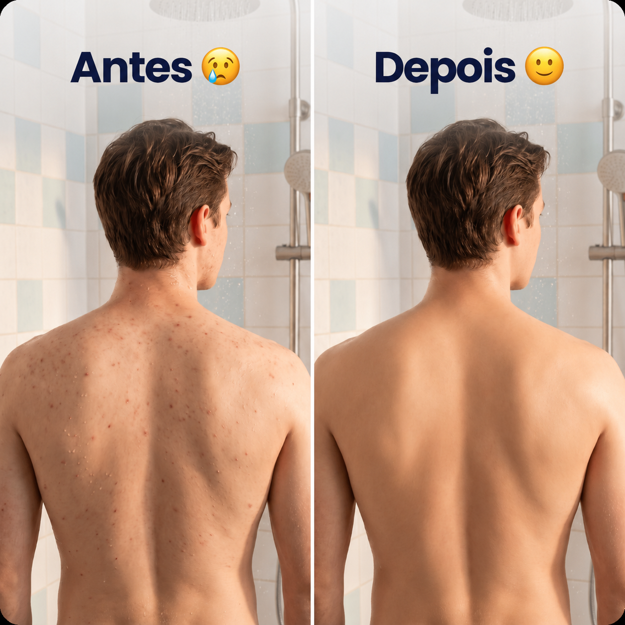Antes / depois do uso da toalha Ecovia
