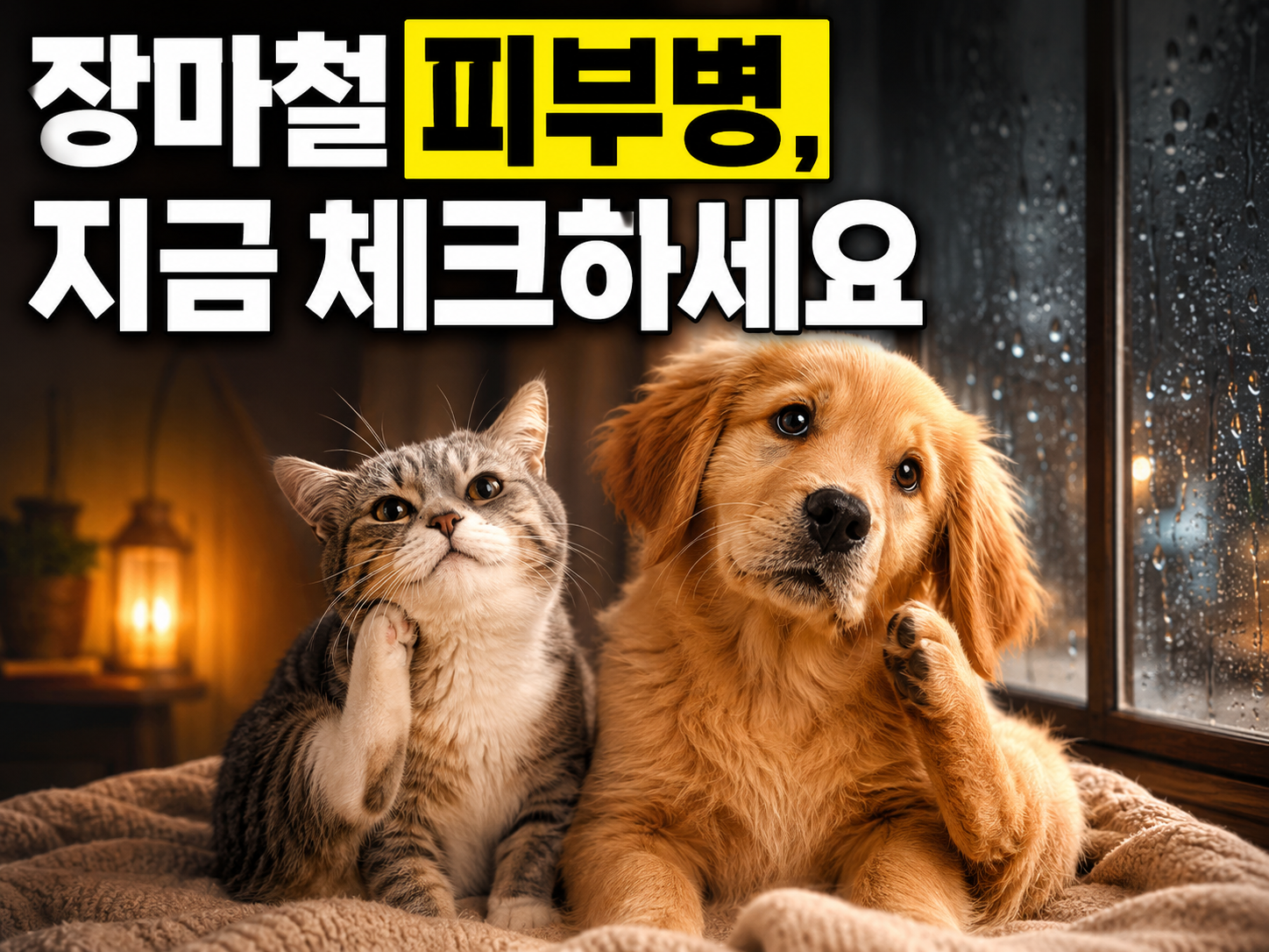 장마철 강아지 고양이 피부병 5가지, 초보 집사가 놓치기 쉬운 신호 총정리 (2026)