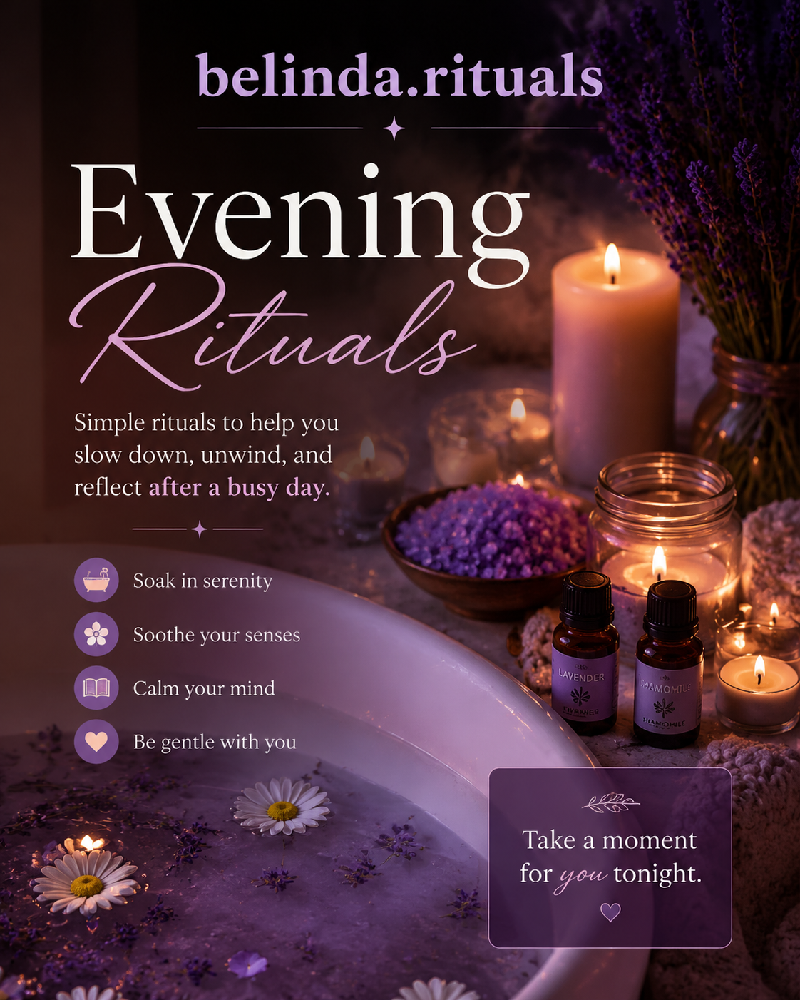 Calming evening rituals for relaxation and self-care
