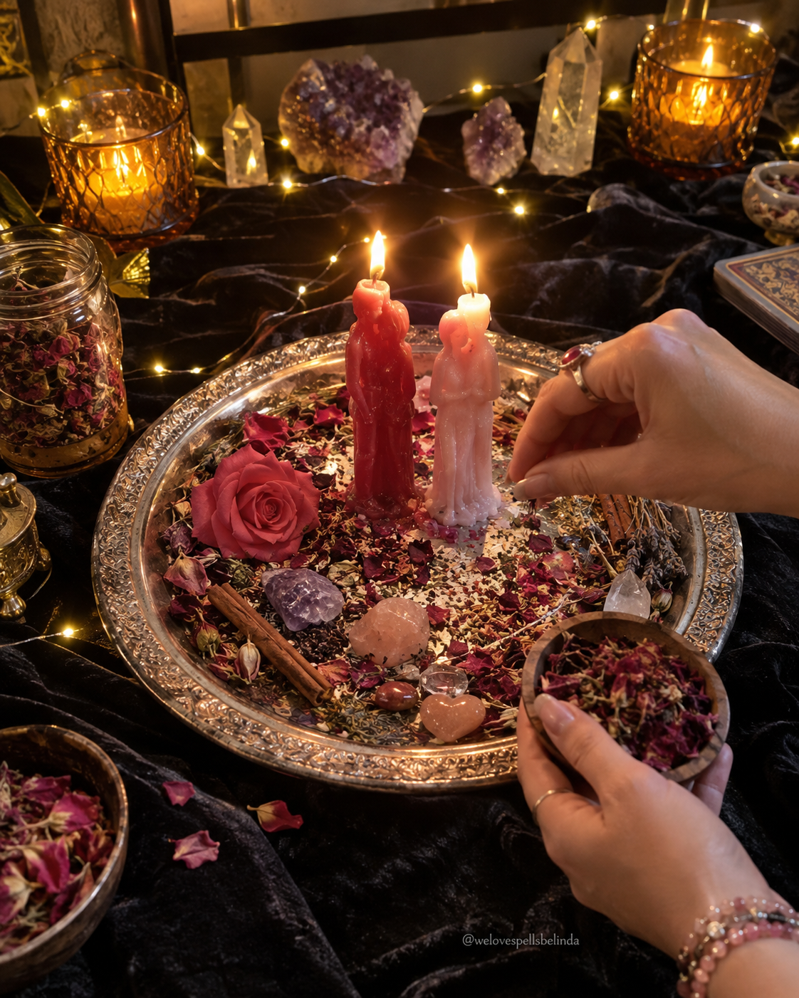 Symbolic representation of self-love and meaningful romantic connection
