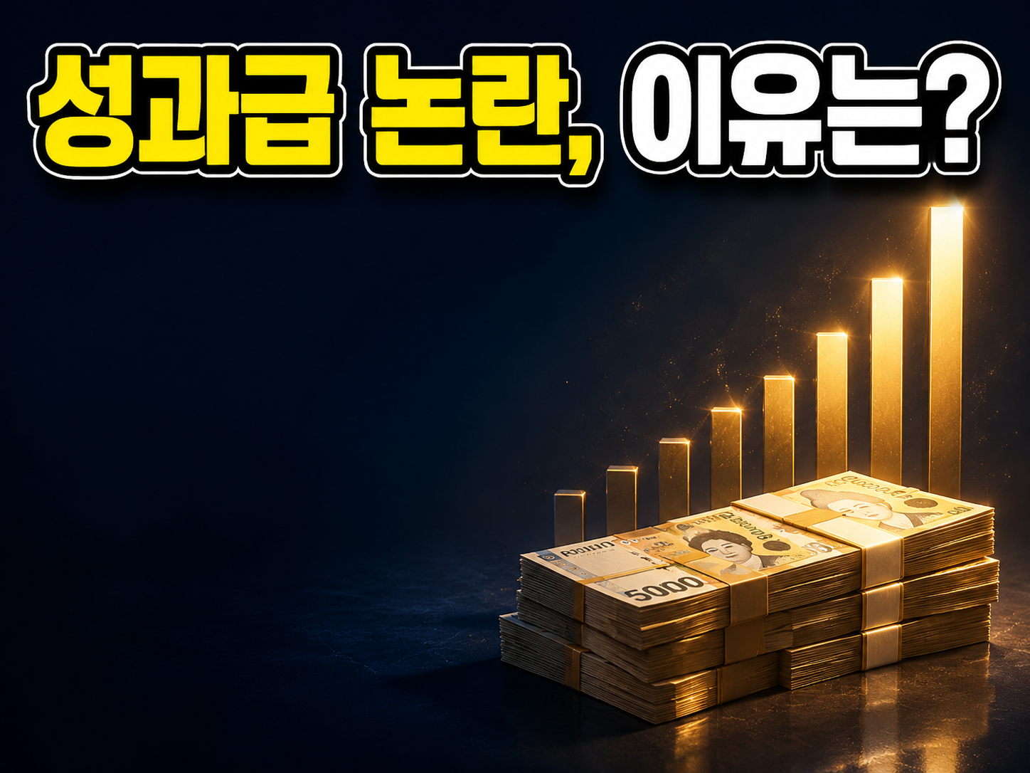 성과급 뜻과 지급 기준 2026 총정리