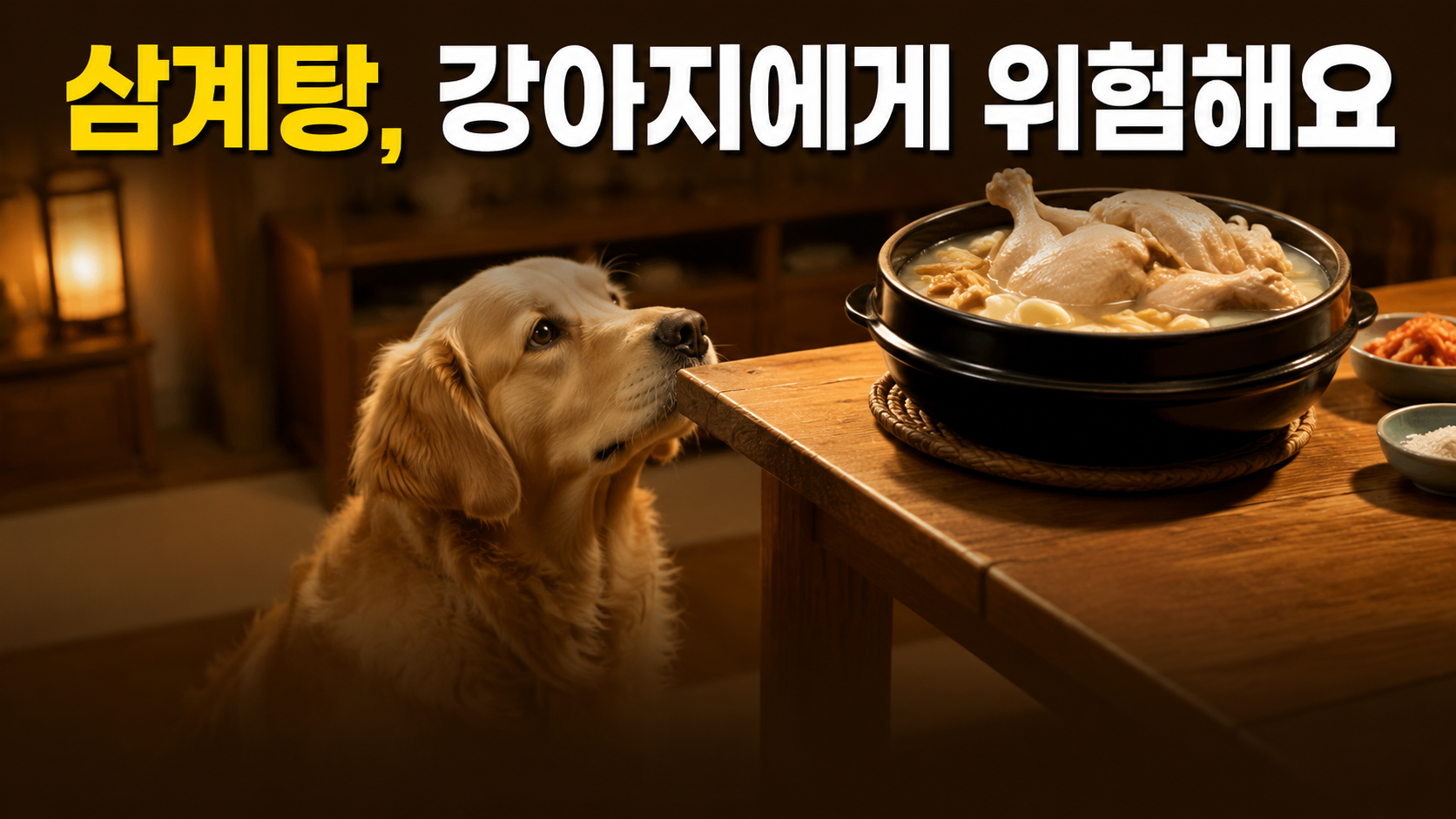 복날 삼계탕, 강아지 급여해도 될까? 닭뼈·마늘 위험 총정리 (2026)