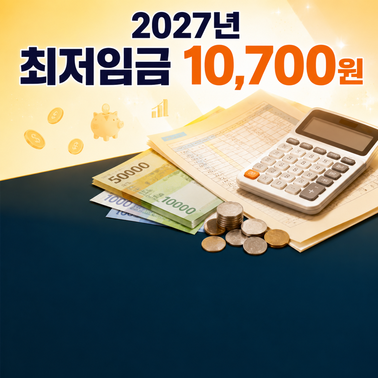 2027년 최저임금 10,700원 확정, 월급·실수령액 계산해봤습니다 (주휴수당 포함)