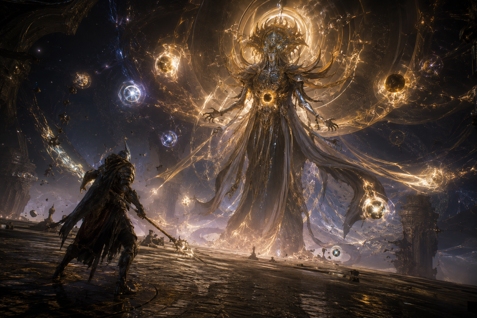 Combat de boss contre l'Arbitre de la Divinité dans Path of Exile 2