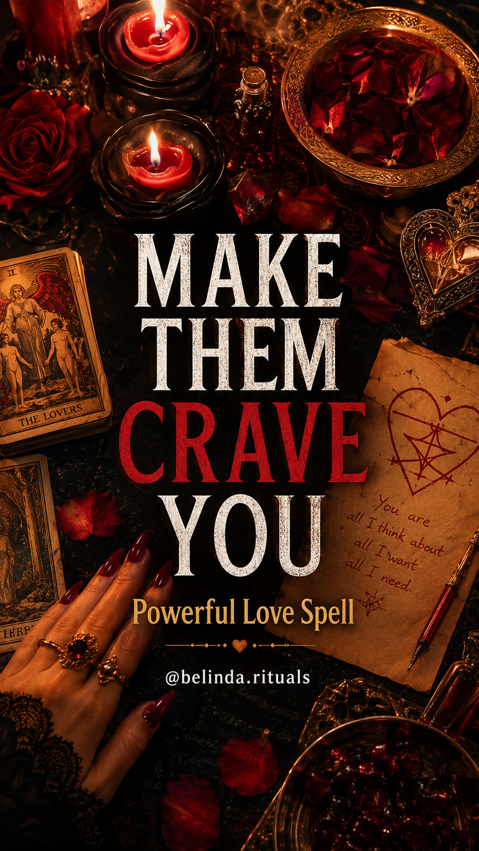 Romantic spiritual spell casting for love, obsession, and attraction