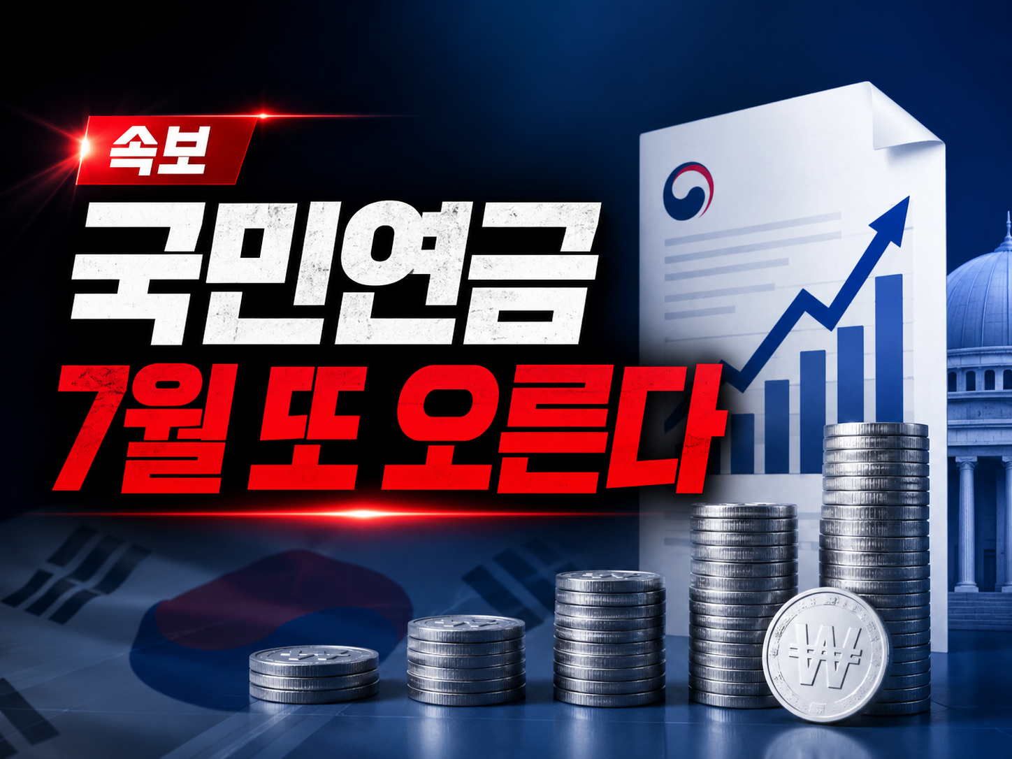 국민연금 보험료율 9.5% 2026년 7월 상한액 659만원, 나는 얼마나 더 내나?