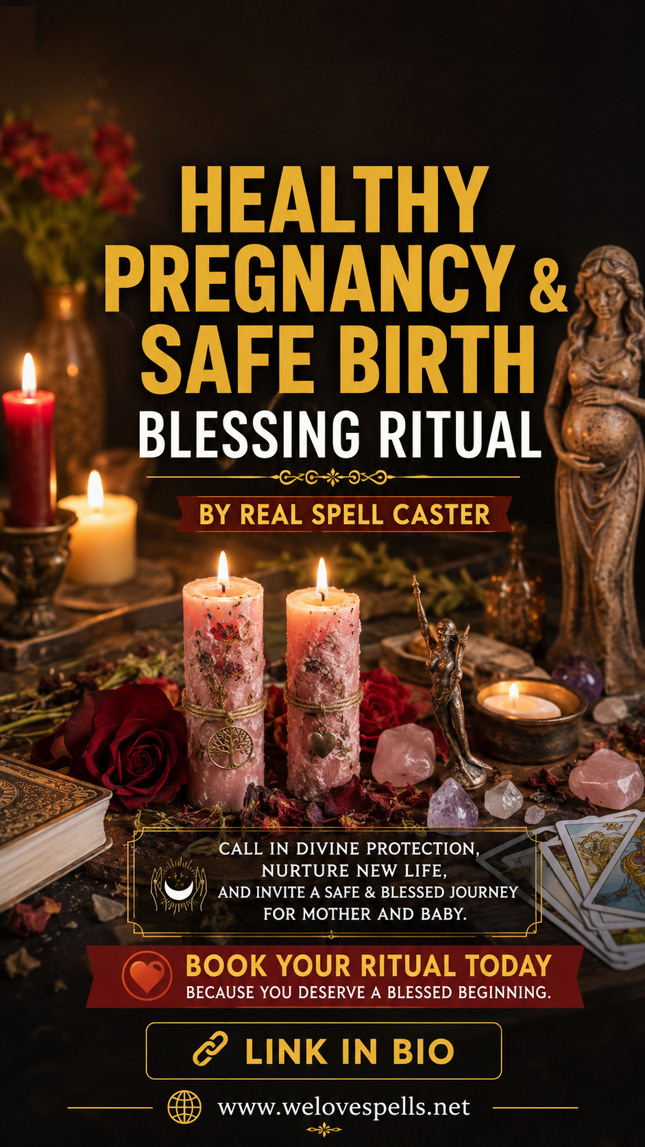 Healthy Pregnancy and Safe Birth Blessing Ritual for peace and protection