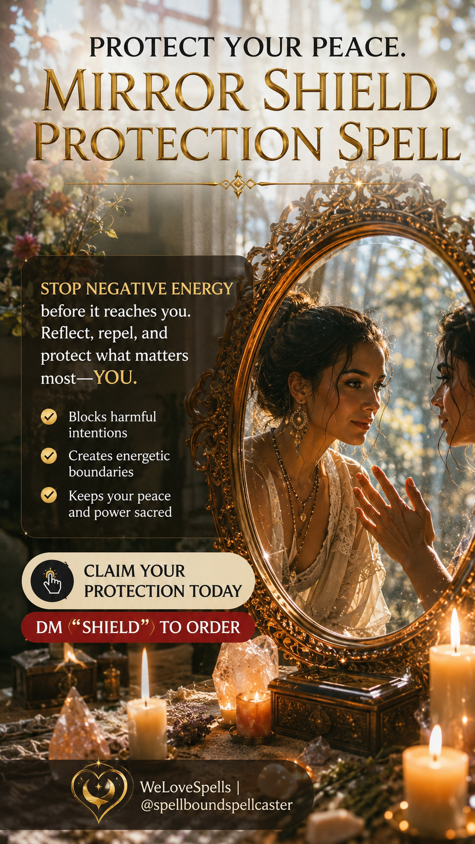 Reflective spiritual boundary practice for calm and emotional grounding