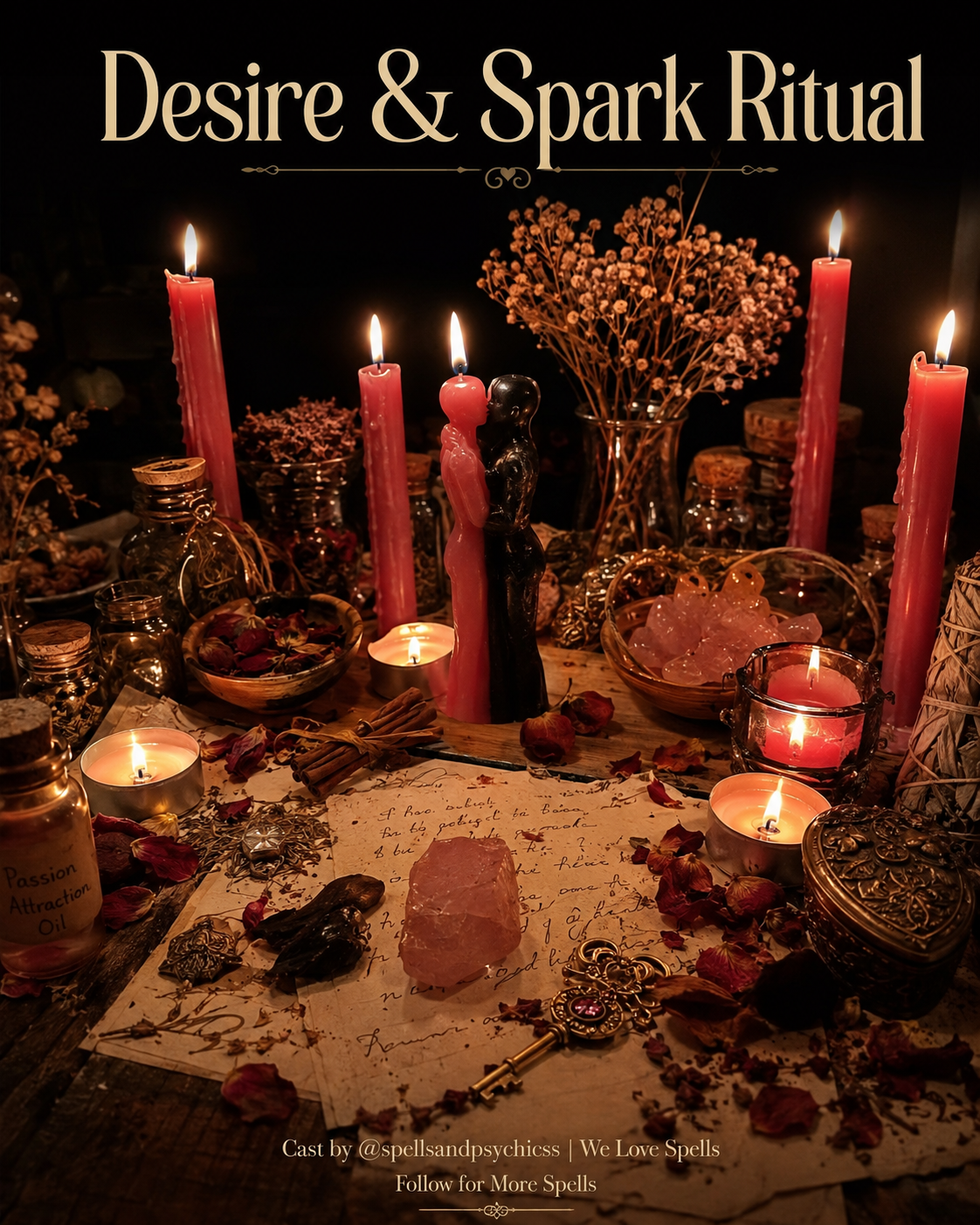 Symbolic desire and spark ritual for personal reflection and renewed connection